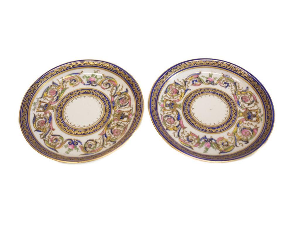 Magnificent Sevres Porcelain Tete-a-tete Tea Service Set, 19th Century For Sale 5