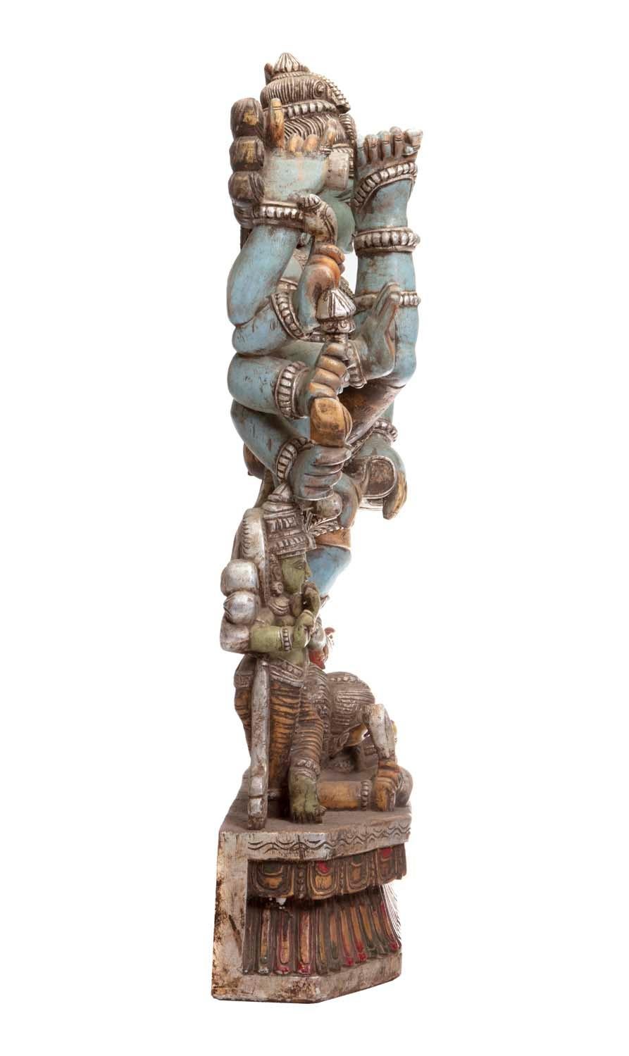 Magnifique sculpture de Shiva, fabriquée à la main, cueillie à la main à Jodhpur, Inde en vente 3