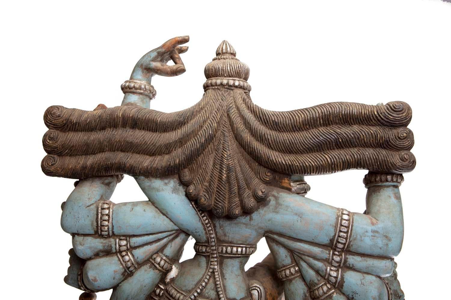 Magnifique sculpture de Shiva, fabriquée à la main, cueillie à la main à Jodhpur, Inde en vente 1