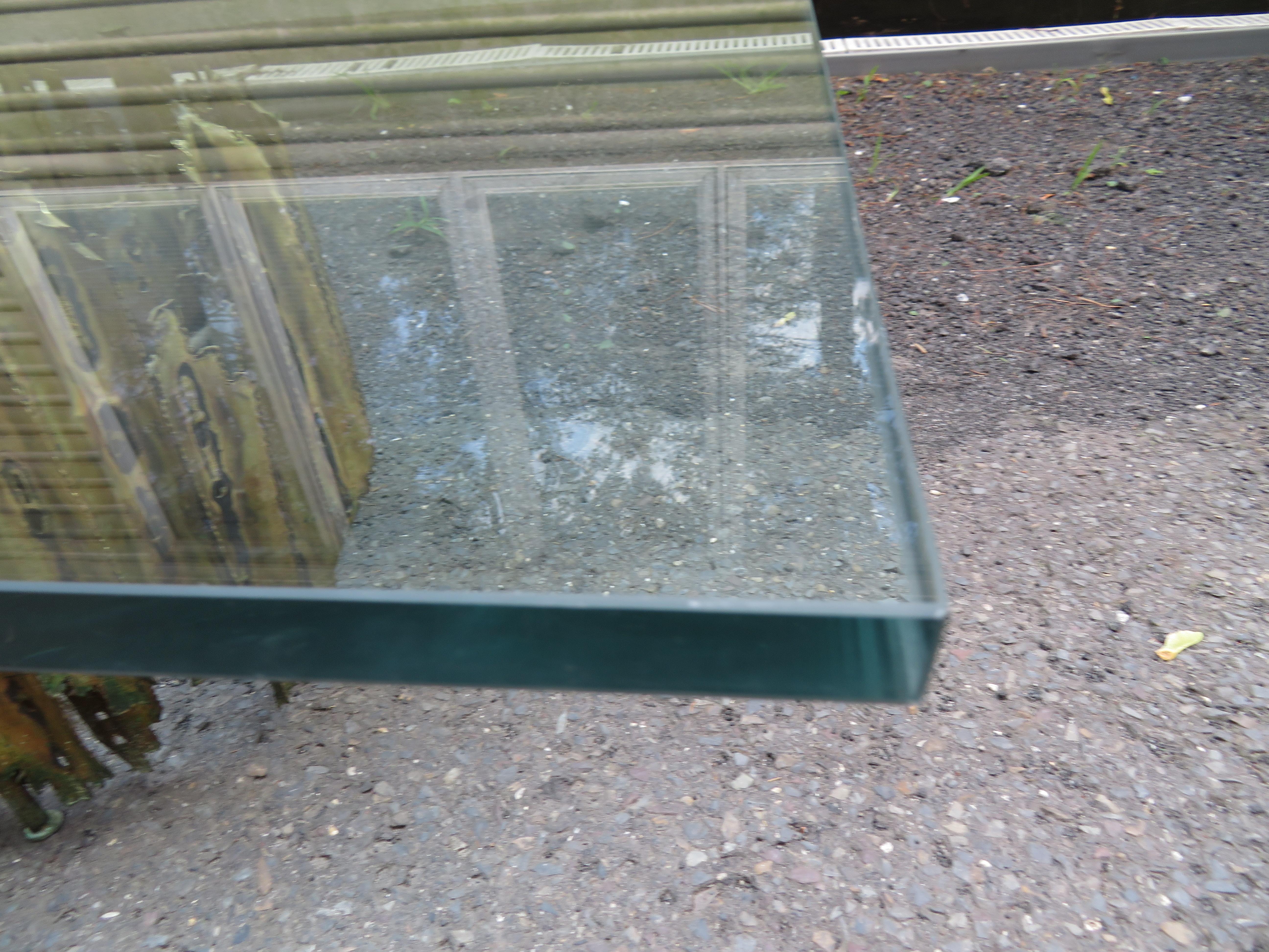 Magnificent Silas Seandel Style Torch Cut Coffee Table Mid-Century Modern 3