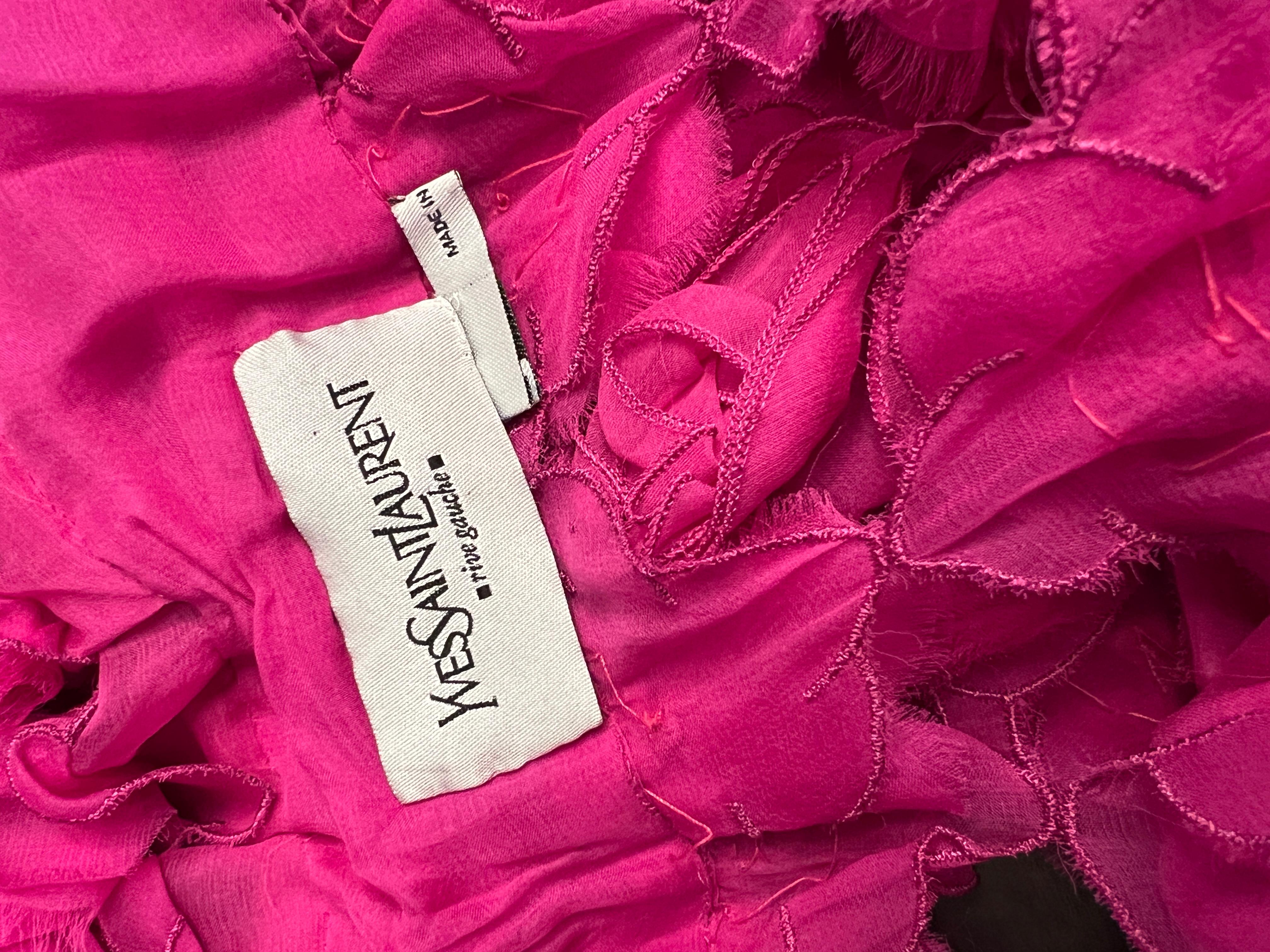 Magnificent Silk Yves Saint Laurent Wrap Stole Jacket Cape 2006 5