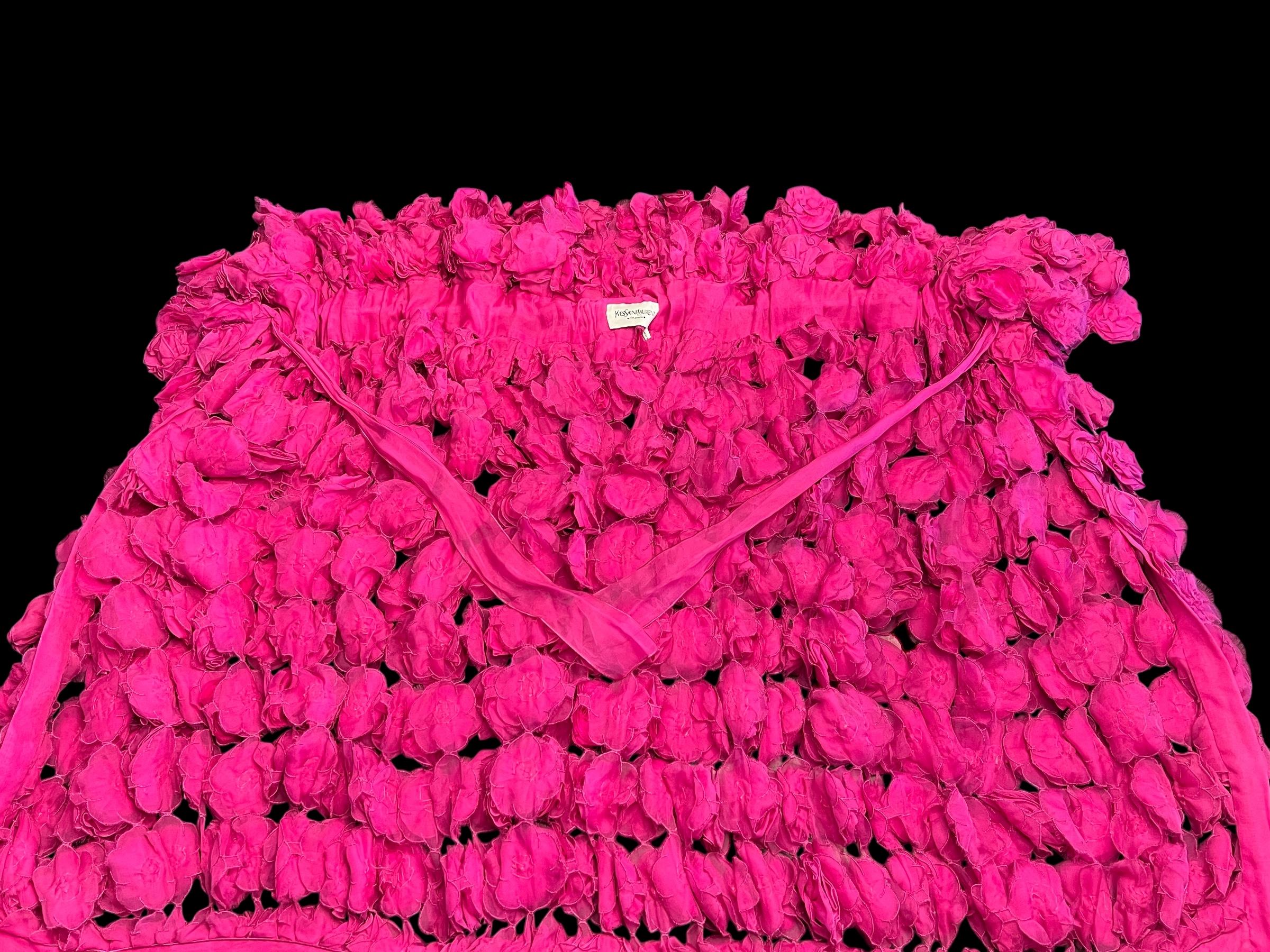 Magnificent Silk Yves Saint Laurent Wrap Stole Jacket Cape 2006 11
