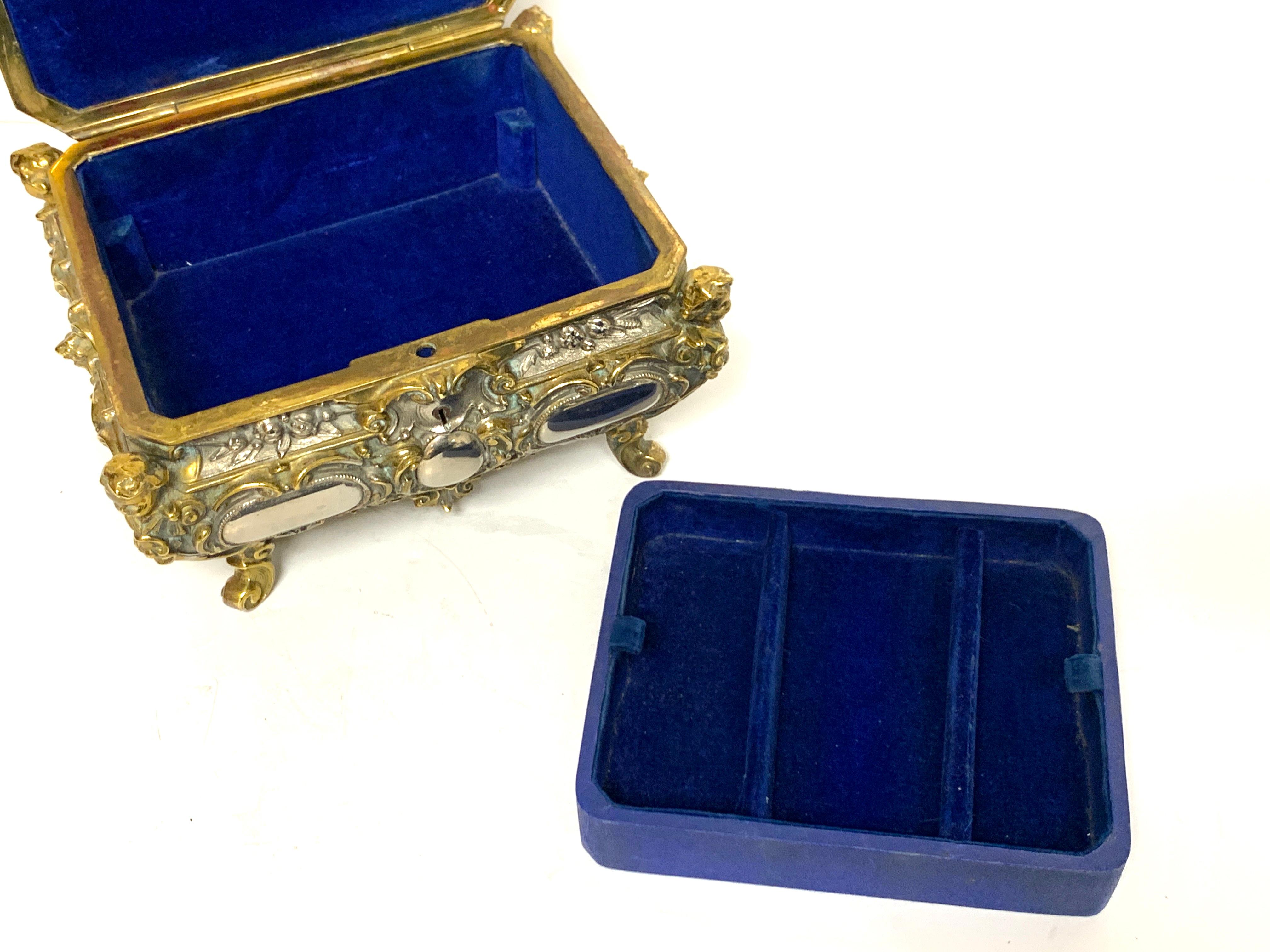 Magnificent Silvered Bronze and Ormolu Jewelry/Table Box For Sale 6