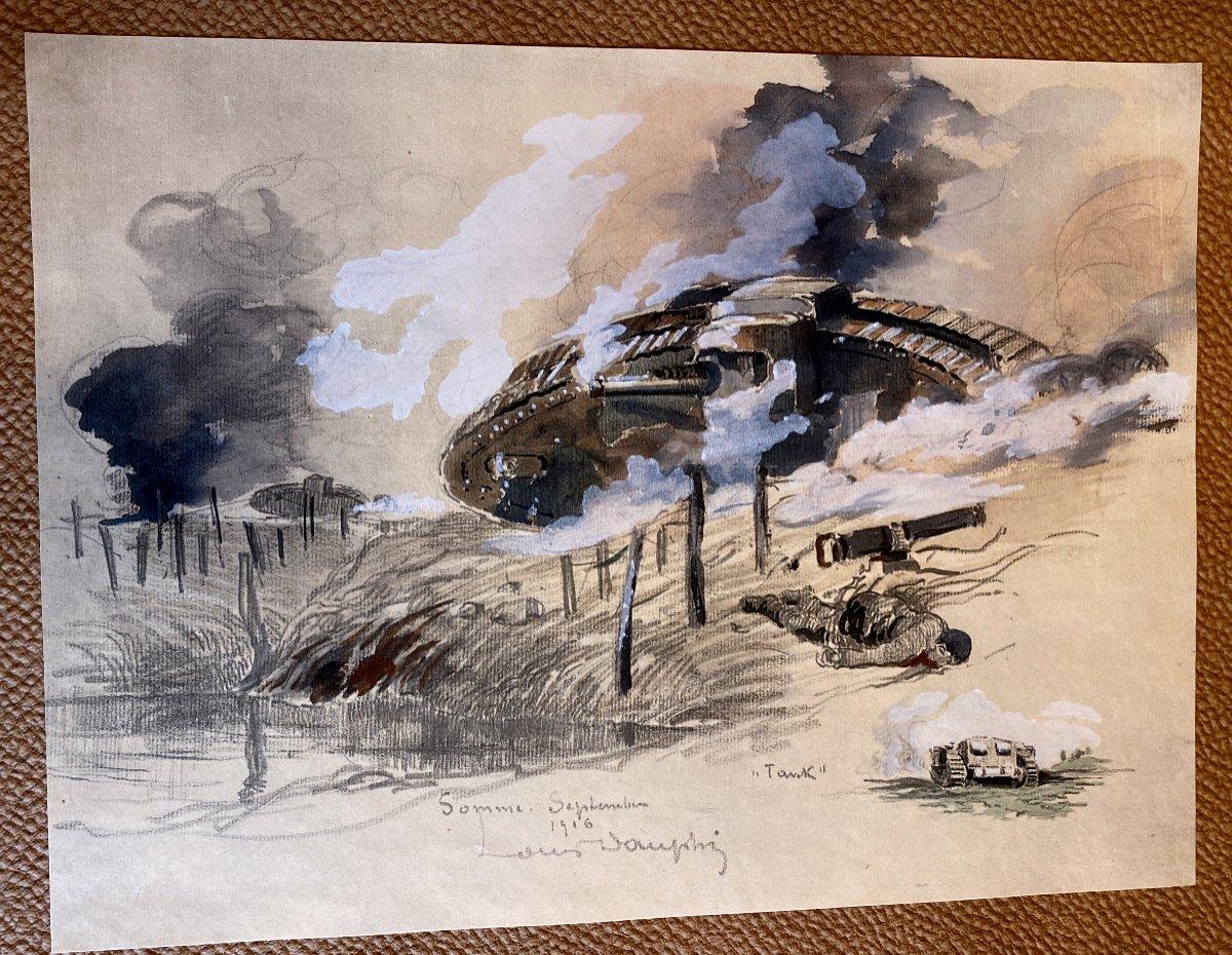 Magnificent Sketch Album By Louis Dauphin, The Northern Front, War 1914-1918 For Sale 4