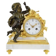 Magnificent Small Clock in the Louis XVI Style
