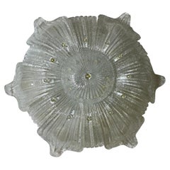 Magnificent Snow Fairy Murano Ceiling Light, 1980's