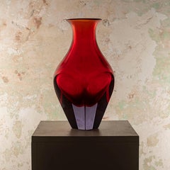 Magnificent sommerso murano vase by Seguso Vetri D'Arte