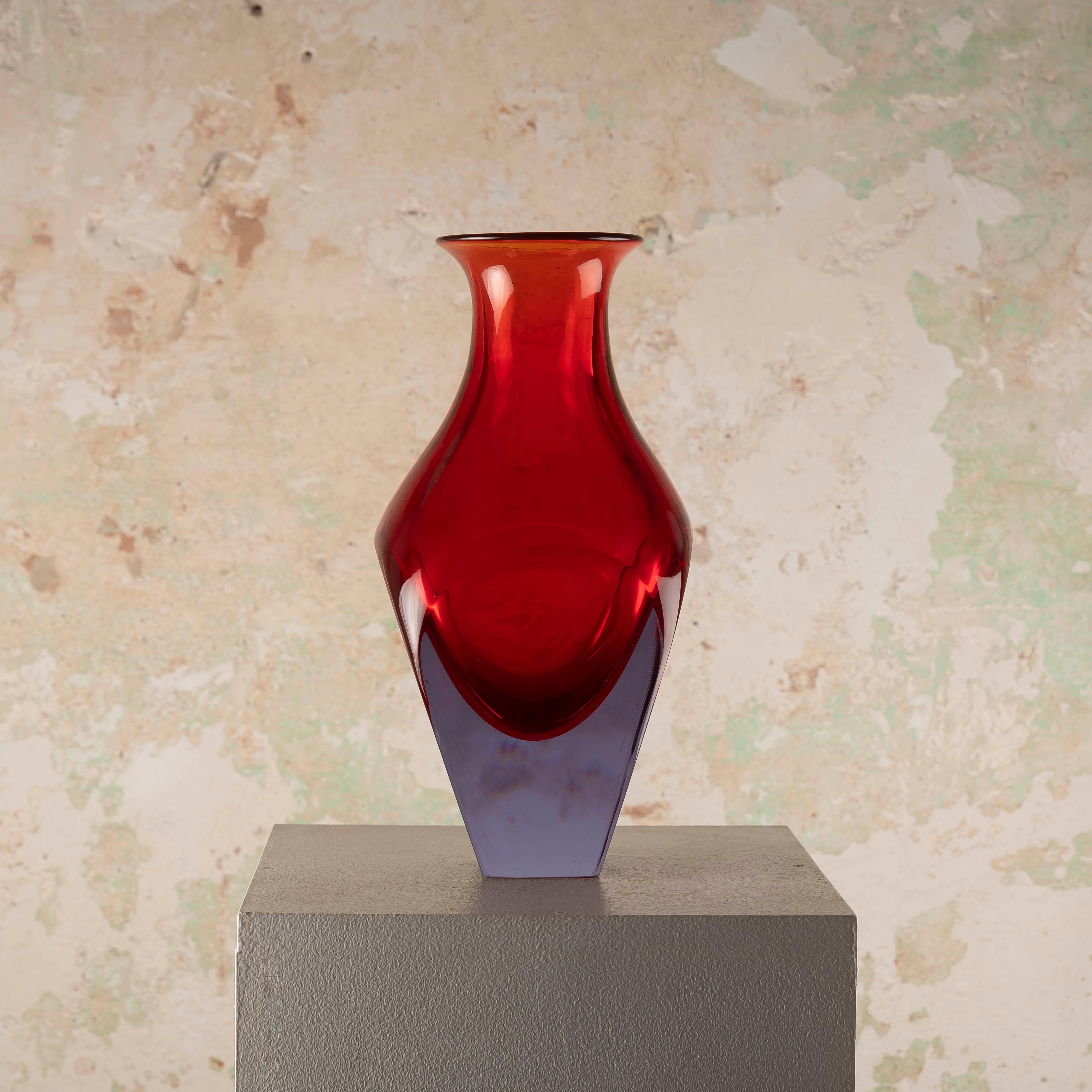 Magnifico vaso di Murano a sommerso di Seguso Vetri d'Arte in vendita 1