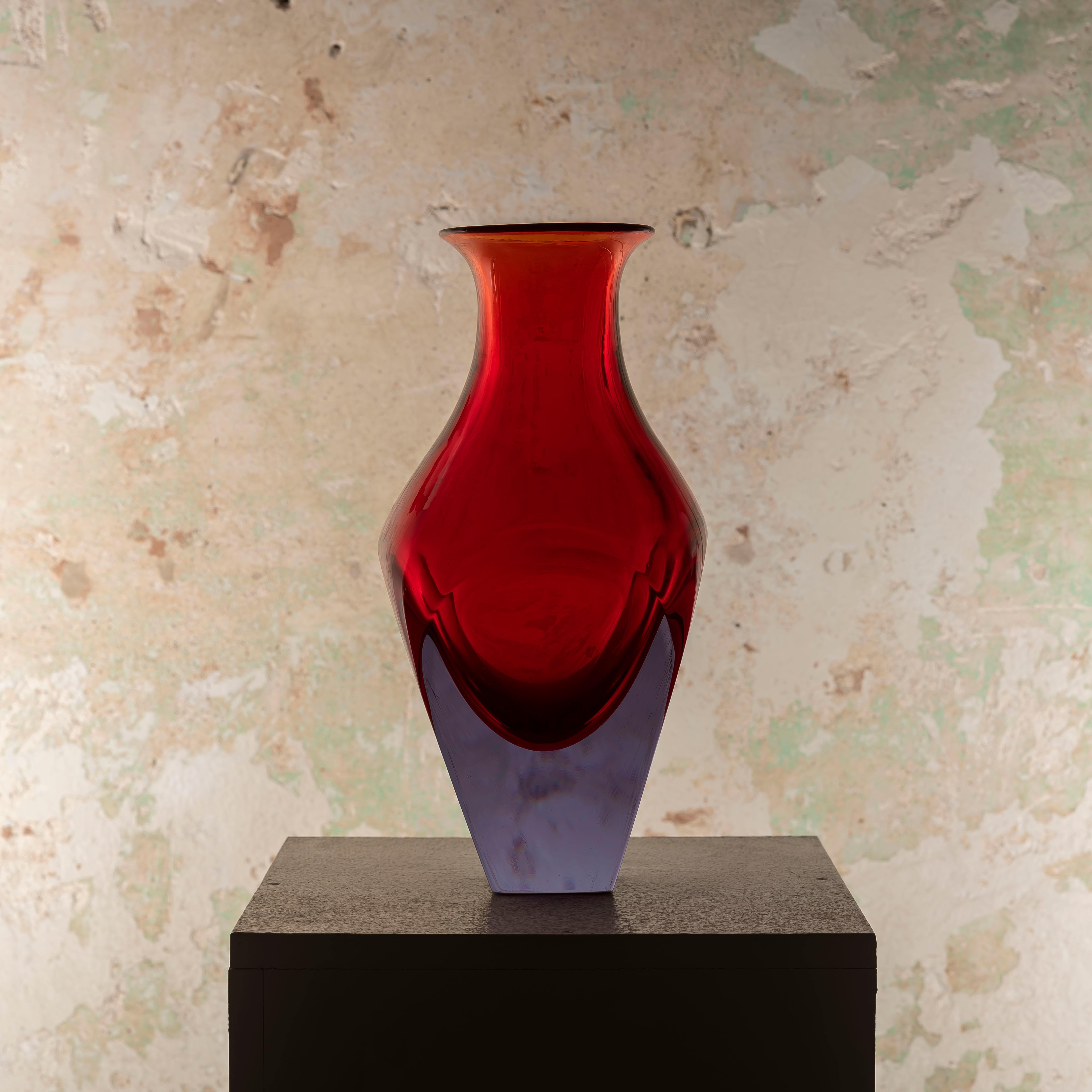 Magnifico vaso di Murano a sommerso di Seguso Vetri d'Arte in vendita 2