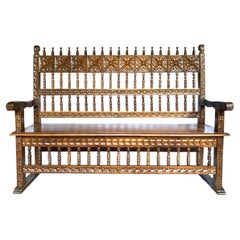 Prächtige Bank im spanischen Kolonialstil CIRCA 1930 - Escaño
