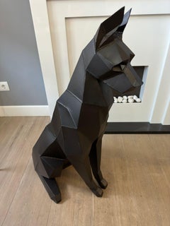 Magnificent Spanish Sculpture "Dog" 20th Century