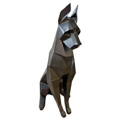 Magnificent Spanish Sculpture "Dog" 20th Century