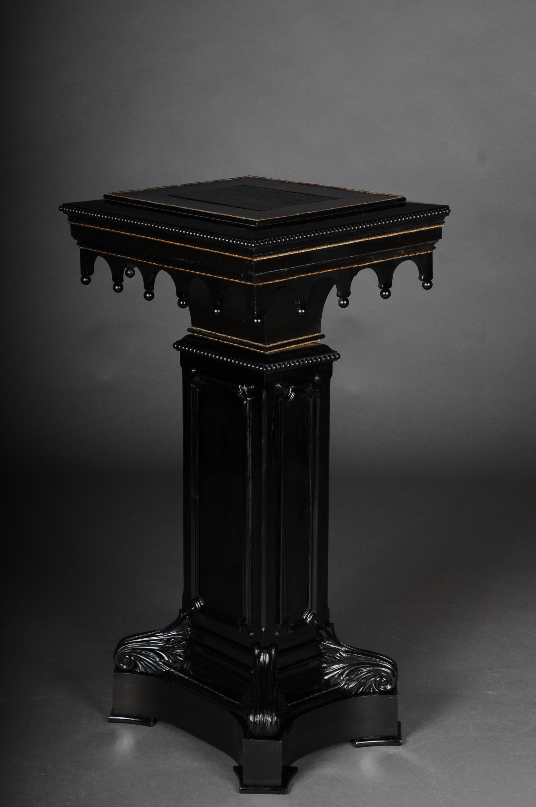 Magnificent Standing Desk/Lectern/Pedestal circa1870/ Neo-Gothic, Black 1
