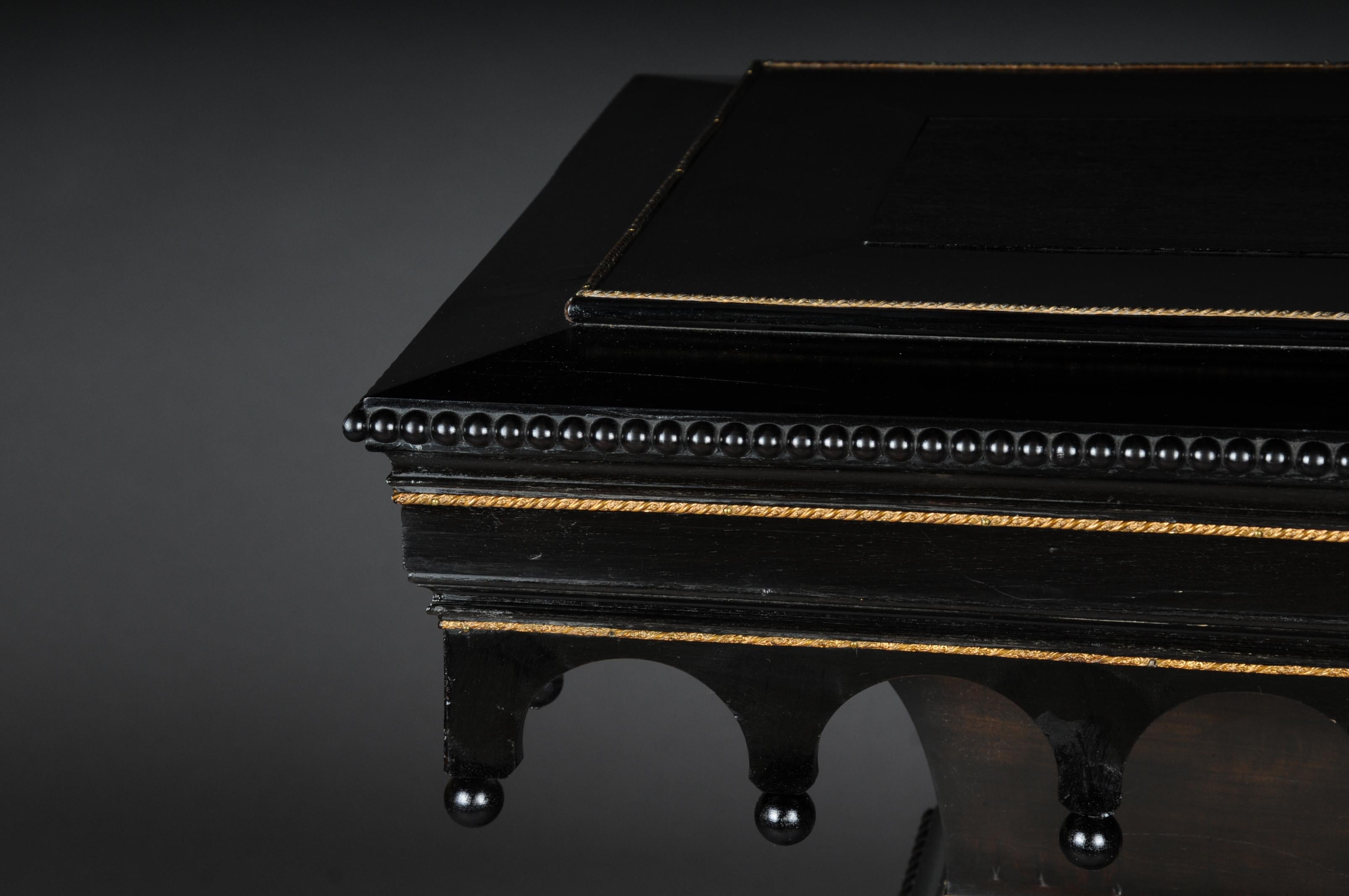 19th Century Magnificent Standing Desk/Lectern/Pedestal circa1870/ Neo-Gothic, Black