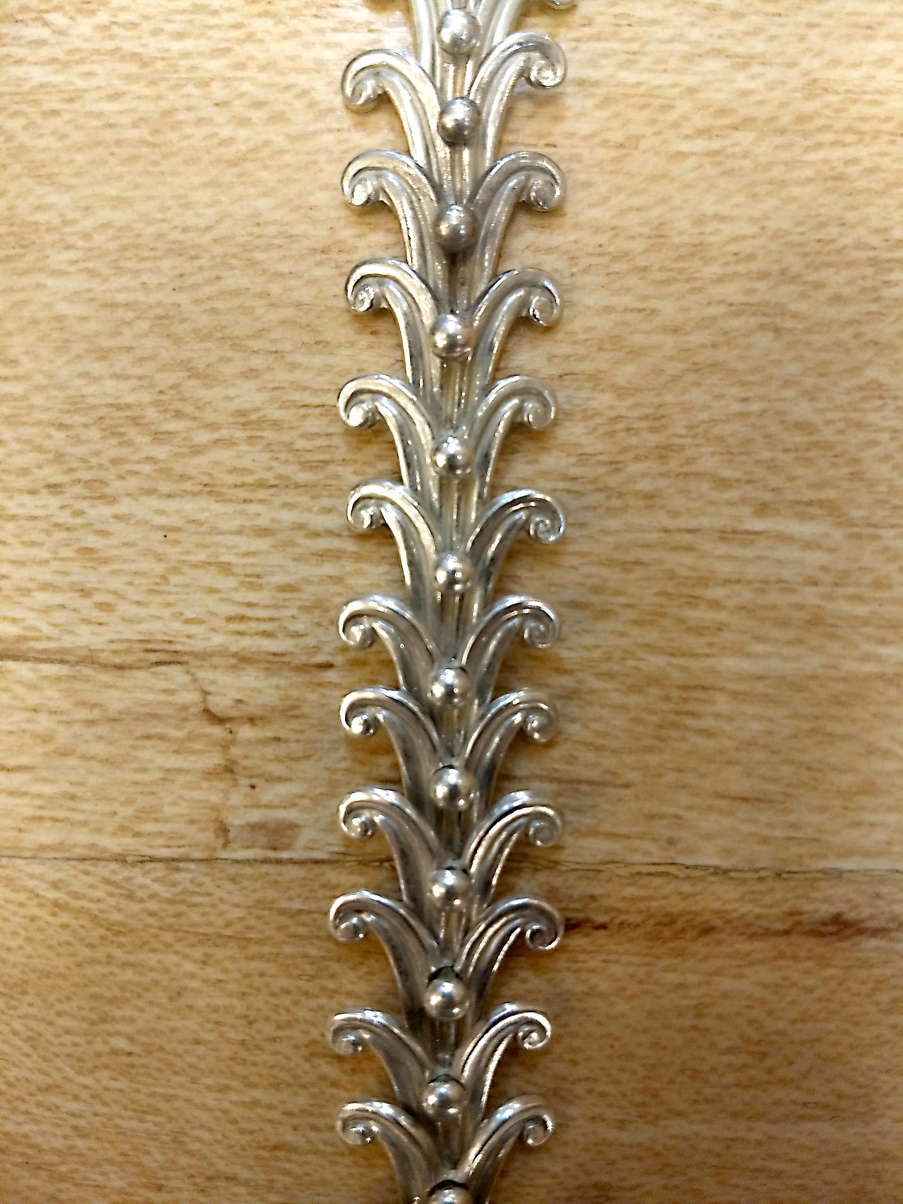 Mid-Century Modern Magnificent Sterling Necklace by Margot de Taxco