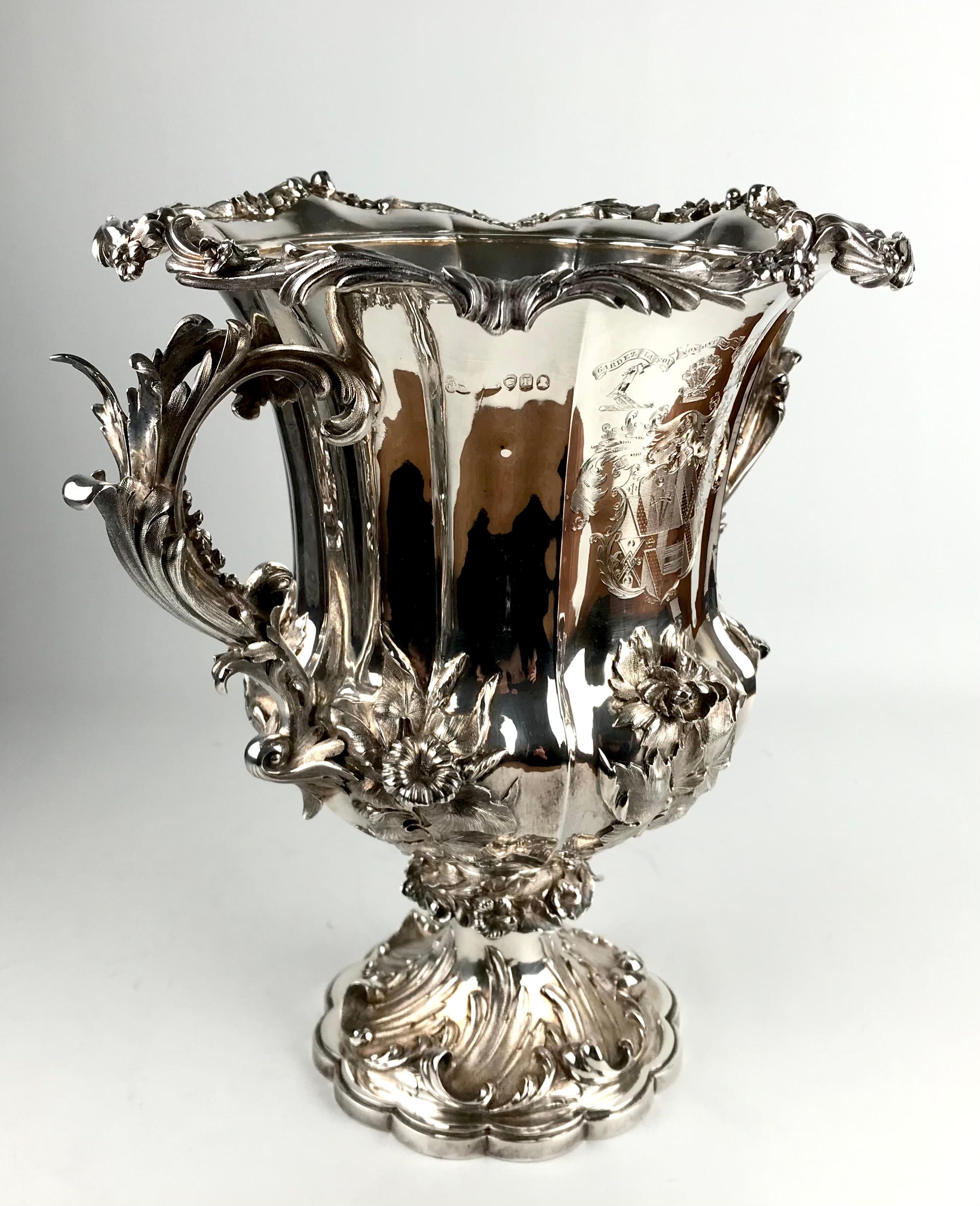 Magnificent Sterling Silver Wine Cooler Urn William IV London 1832 6