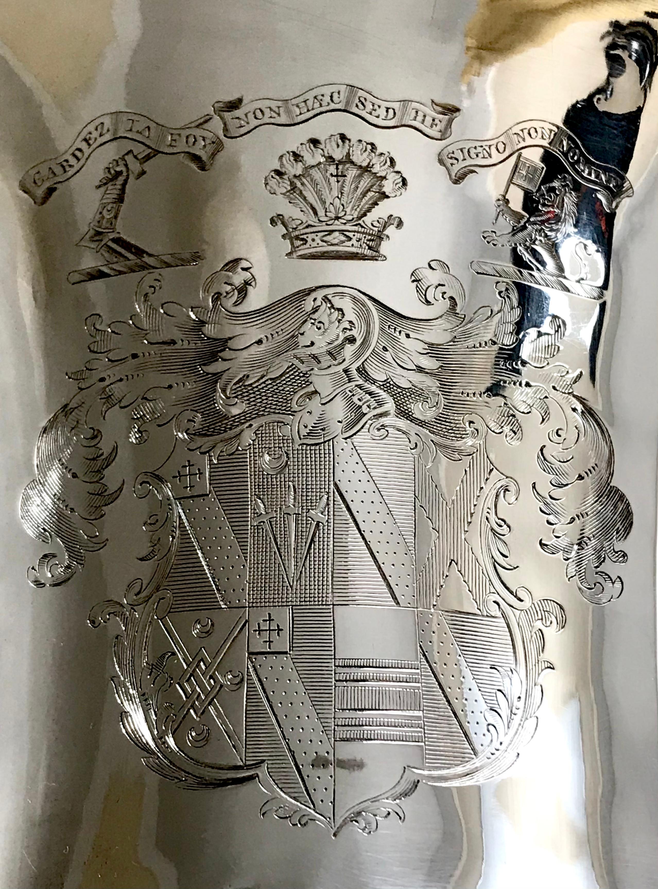 19th Century Magnificent Sterling Silver Wine Cooler Urn William IV London 1832