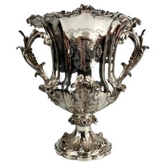 Prächtige Weinkühler-Urne aus Sterlingsilber von William IV. London 1832