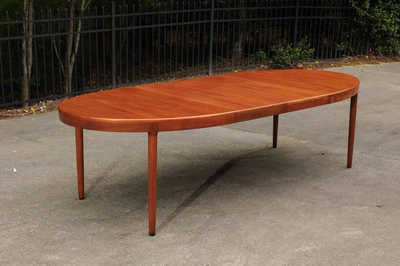 Magnificent Teak Extension Dining Table by Harry Ostergaard, circa 1963 4