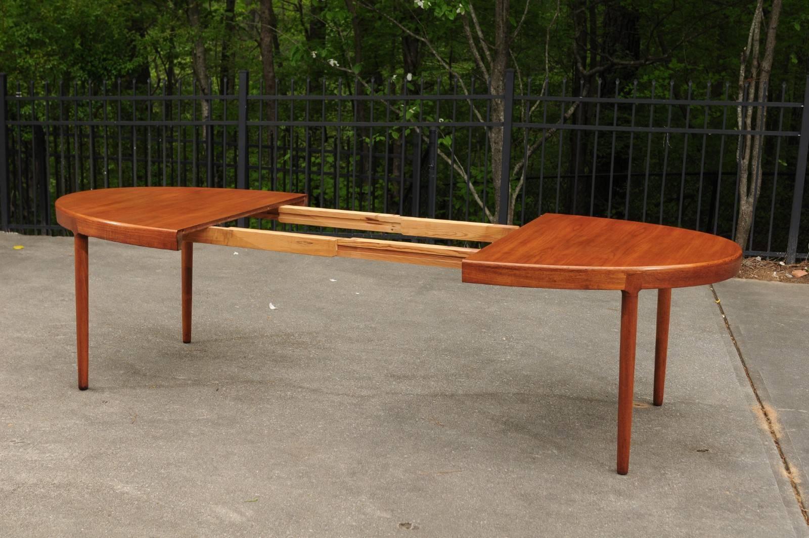 Magnificent Teak Extension Dining Table by Harry Ostergaard, circa 1963 5