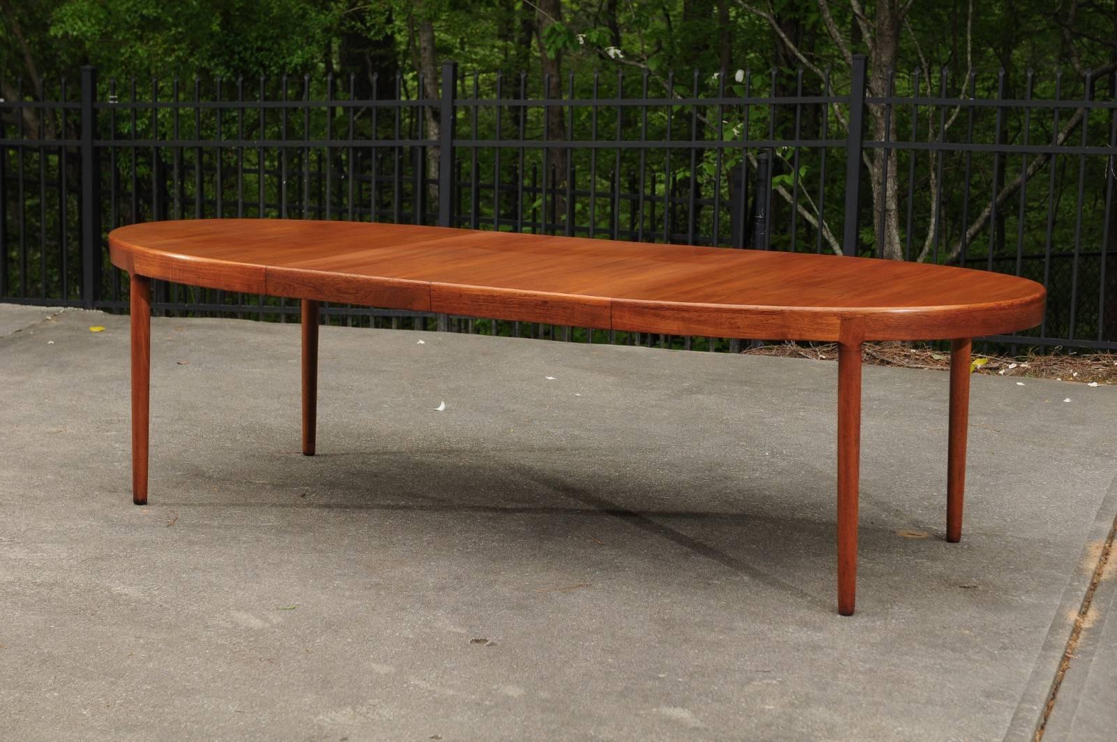 Magnificent Teak Extension Dining Table by Harry Ostergaard, circa 1963 10