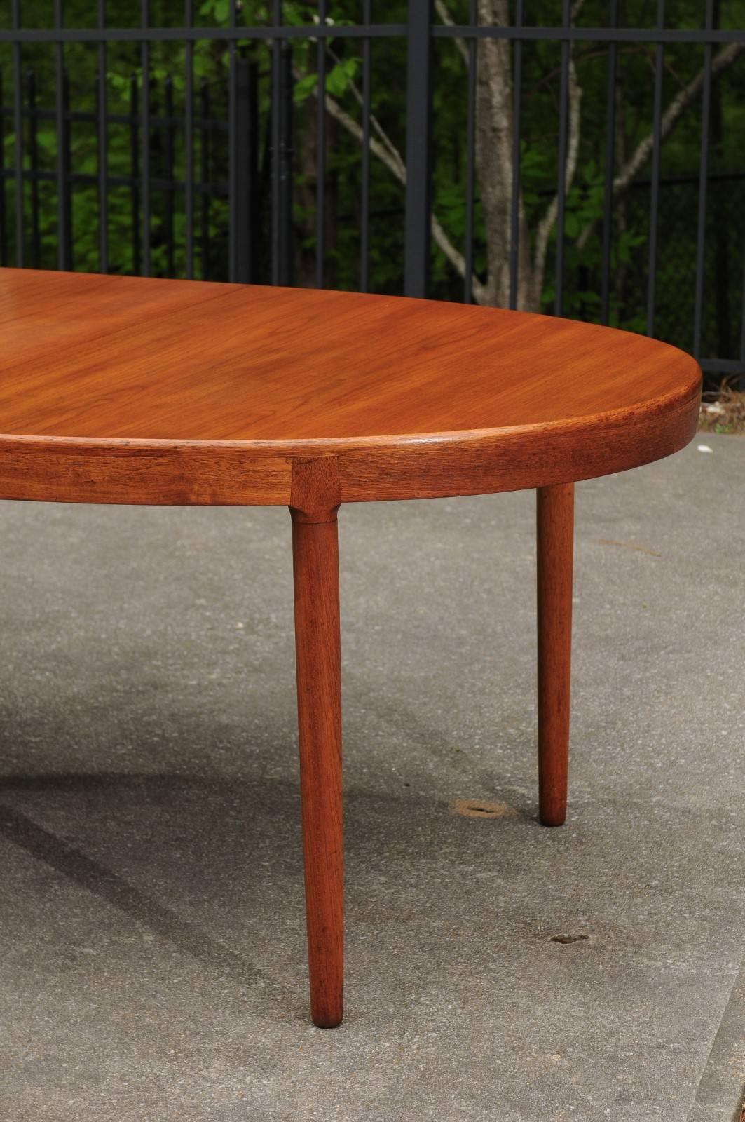 Magnificent Teak Extension Dining Table by Harry Ostergaard, circa 1963 12