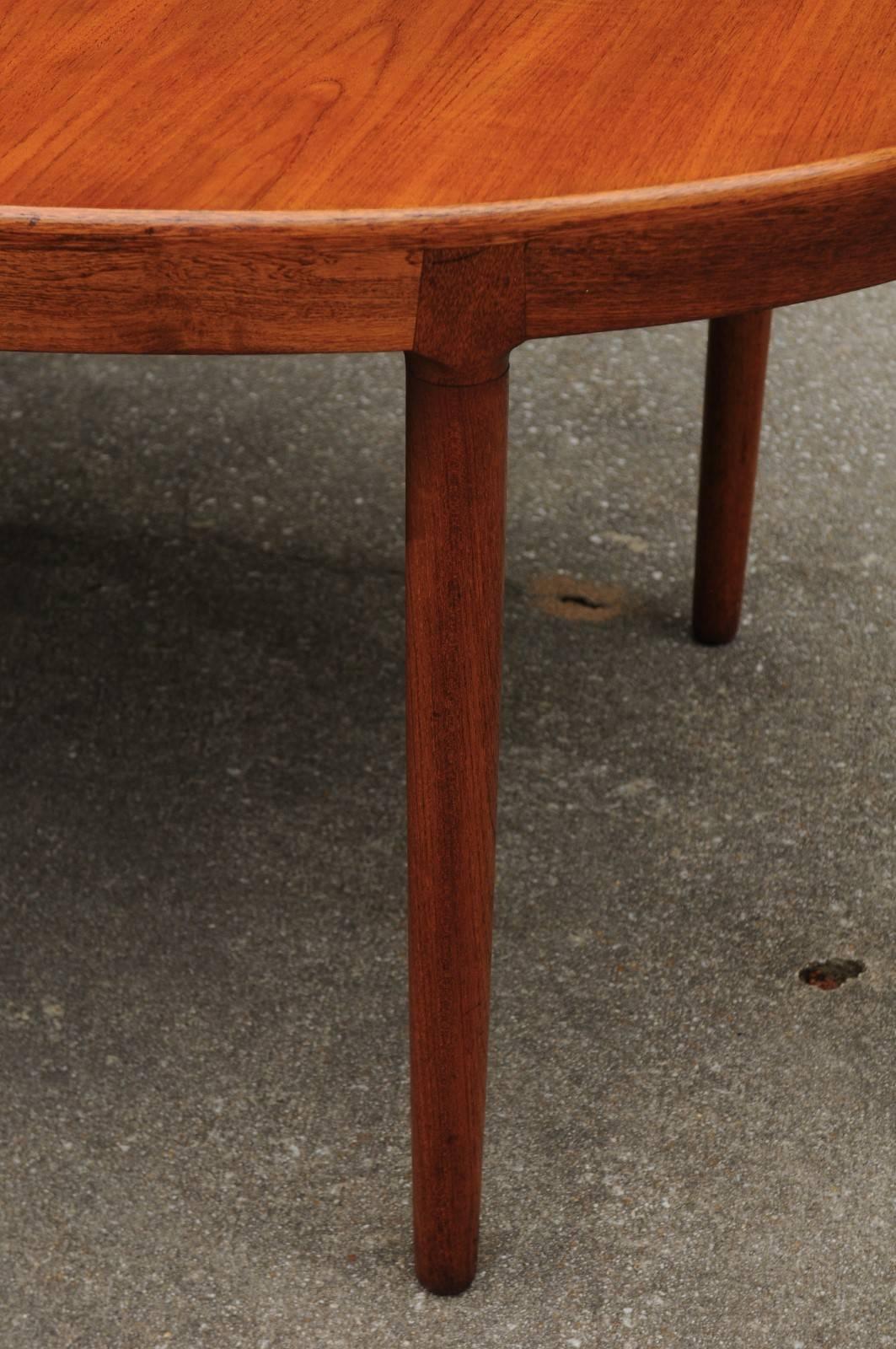 Mid-Century Modern Magnificent Teak Extension Dining Table by Harry Ostergaard, circa 1963
