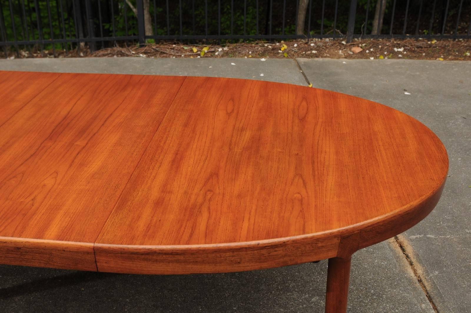 Danish Magnificent Teak Extension Dining Table by Harry Ostergaard, circa 1963