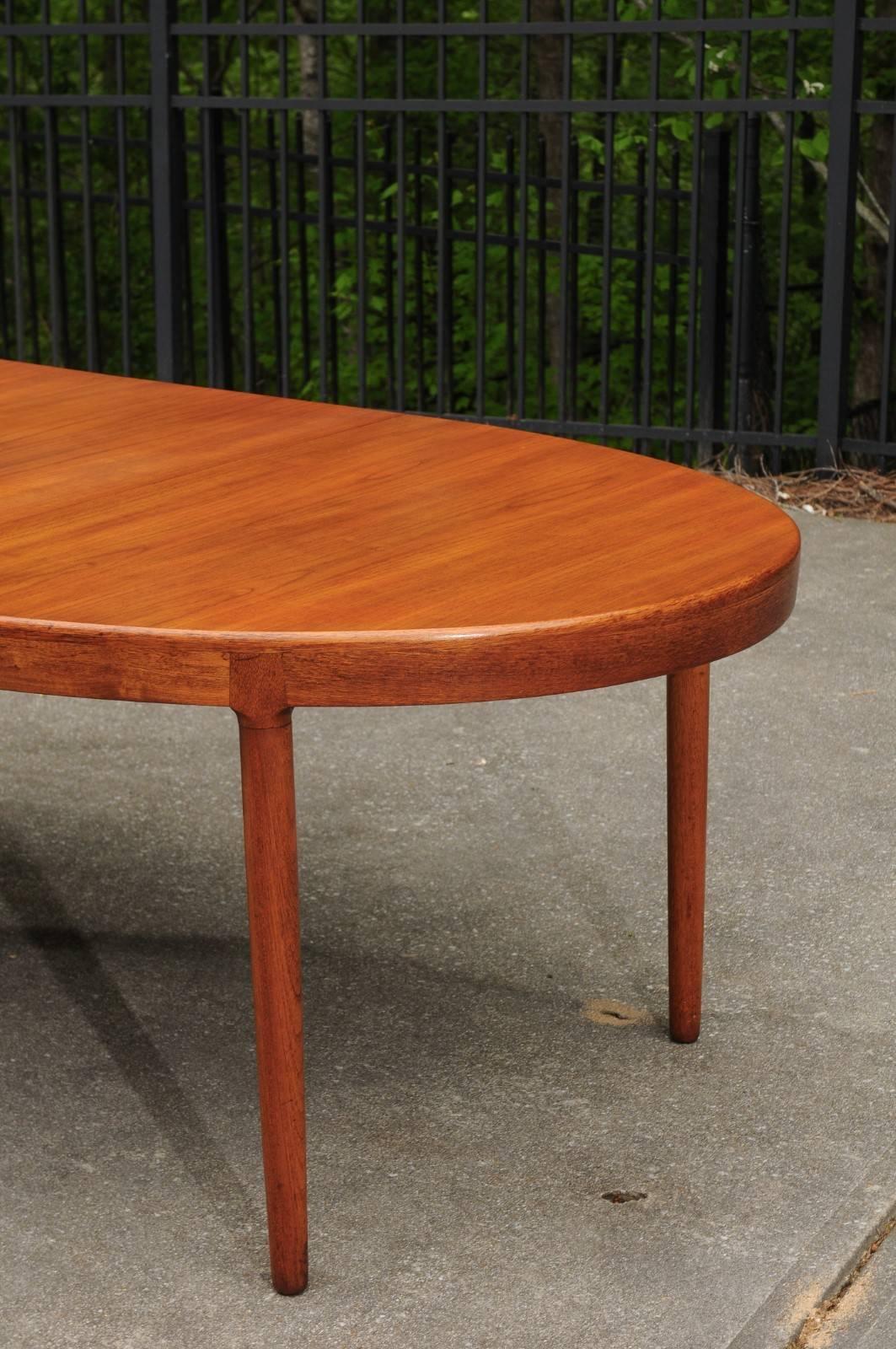 Mid-20th Century Magnificent Teak Extension Dining Table by Harry Ostergaard, circa 1963