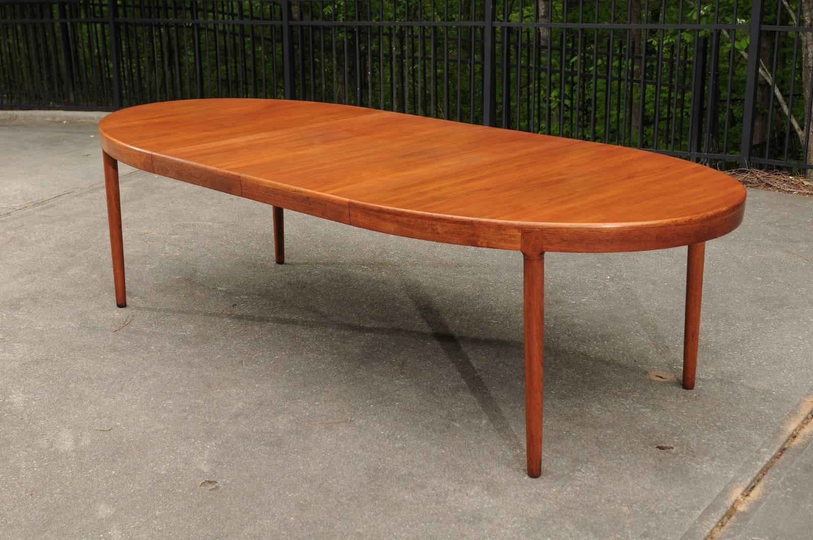 Magnificent Teak Extension Dining Table by Harry Ostergaard, circa 1963 1