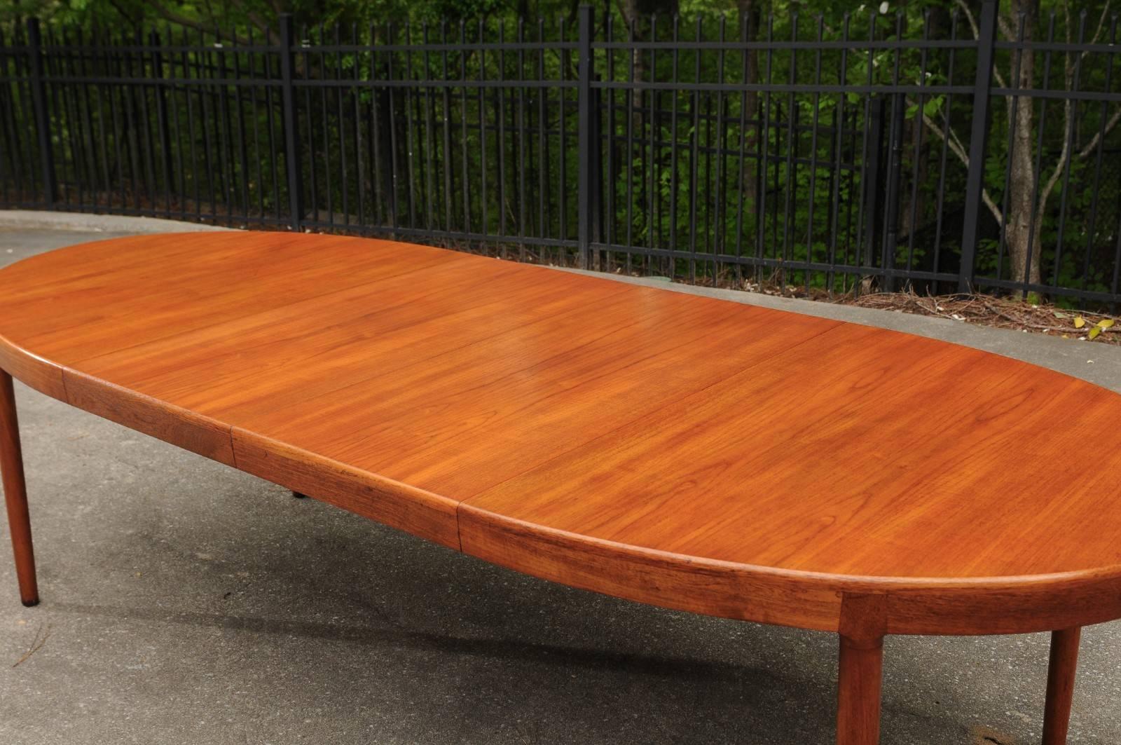 Magnificent Teak Extension Dining Table by Harry Ostergaard, circa 1963 2