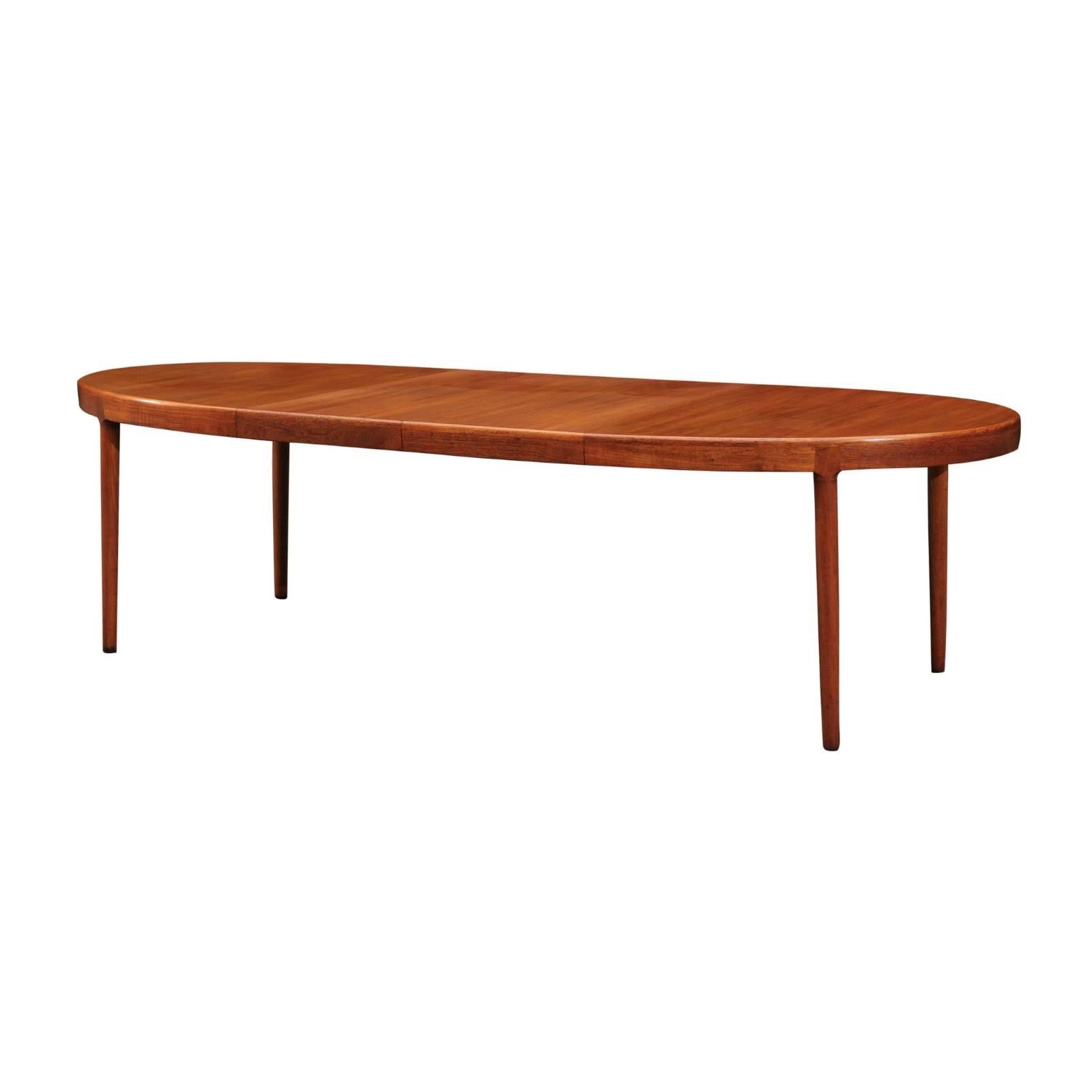Magnificent Teak Extension Dining Table by Harry Ostergaard, circa 1963