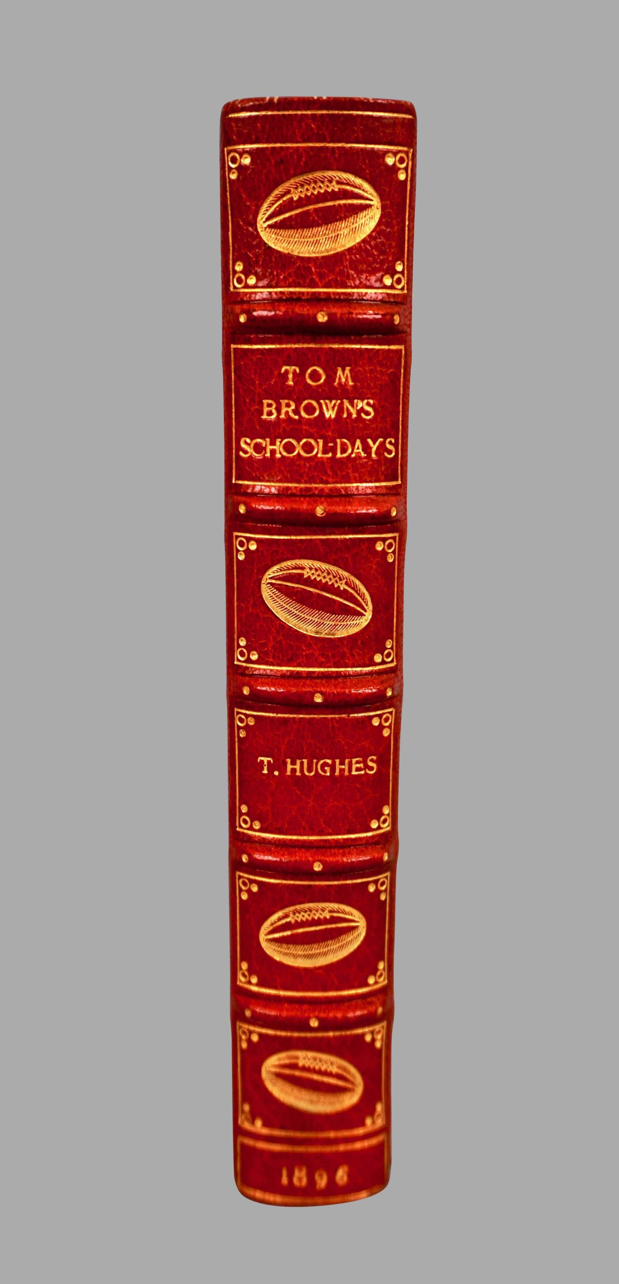 Magnificent Tooled Red Leather Binding by Kelliegram of Tom Brown's School Days 1