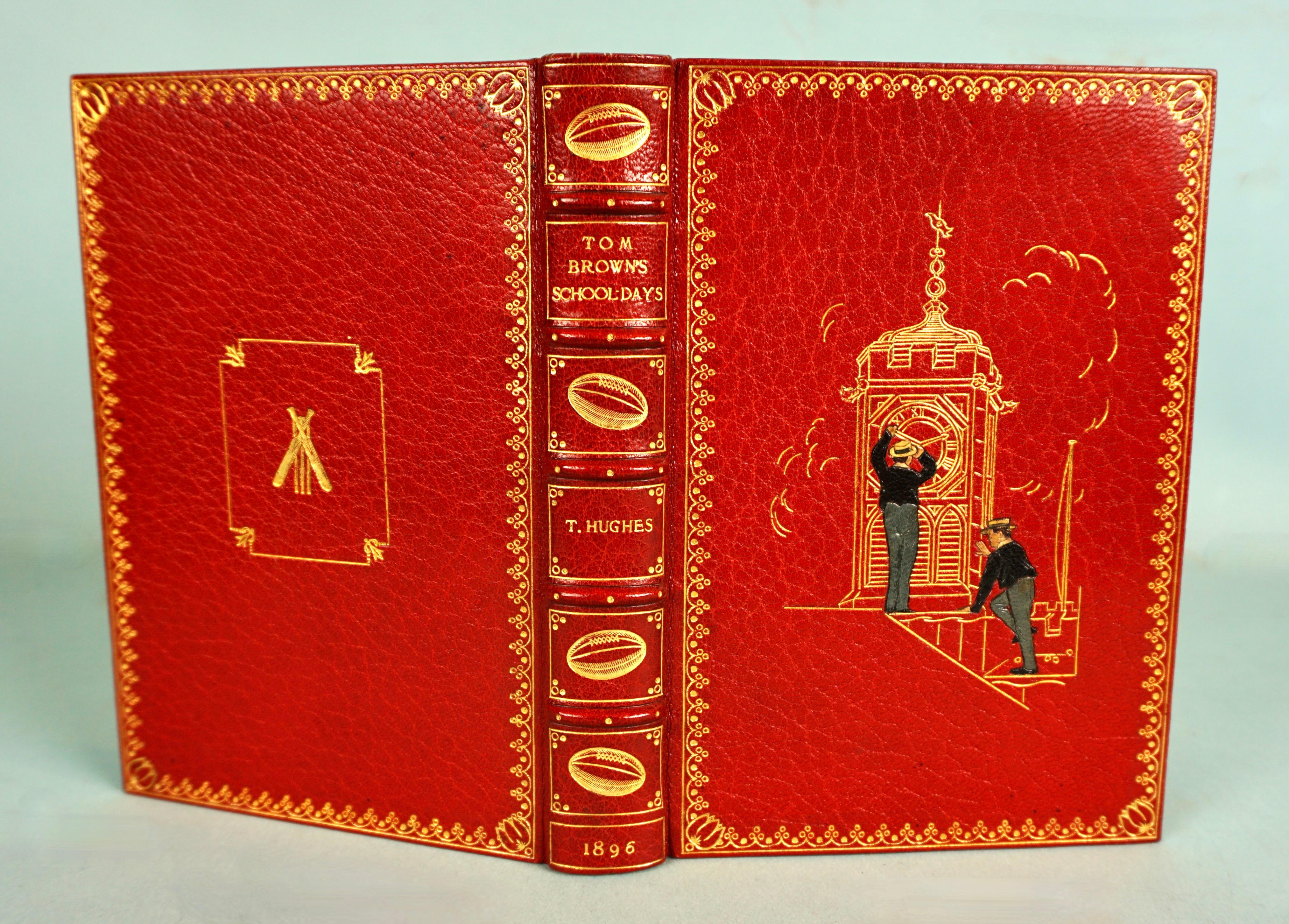 Magnificent Tooled Red Leather Binding by Kelliegram of Tom Brown's School Days 2