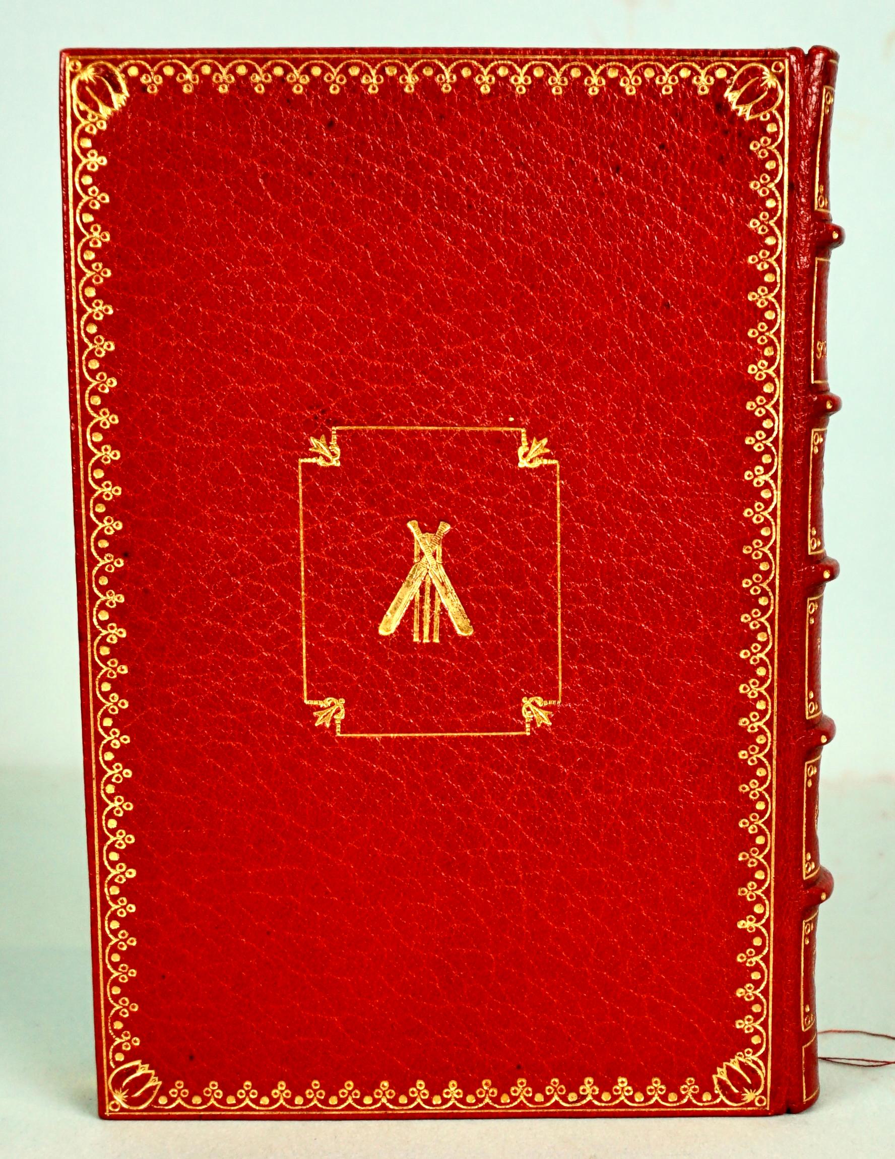 Magnificent Tooled Red Leather Binding by Kelliegram of Tom Brown's School Days 3