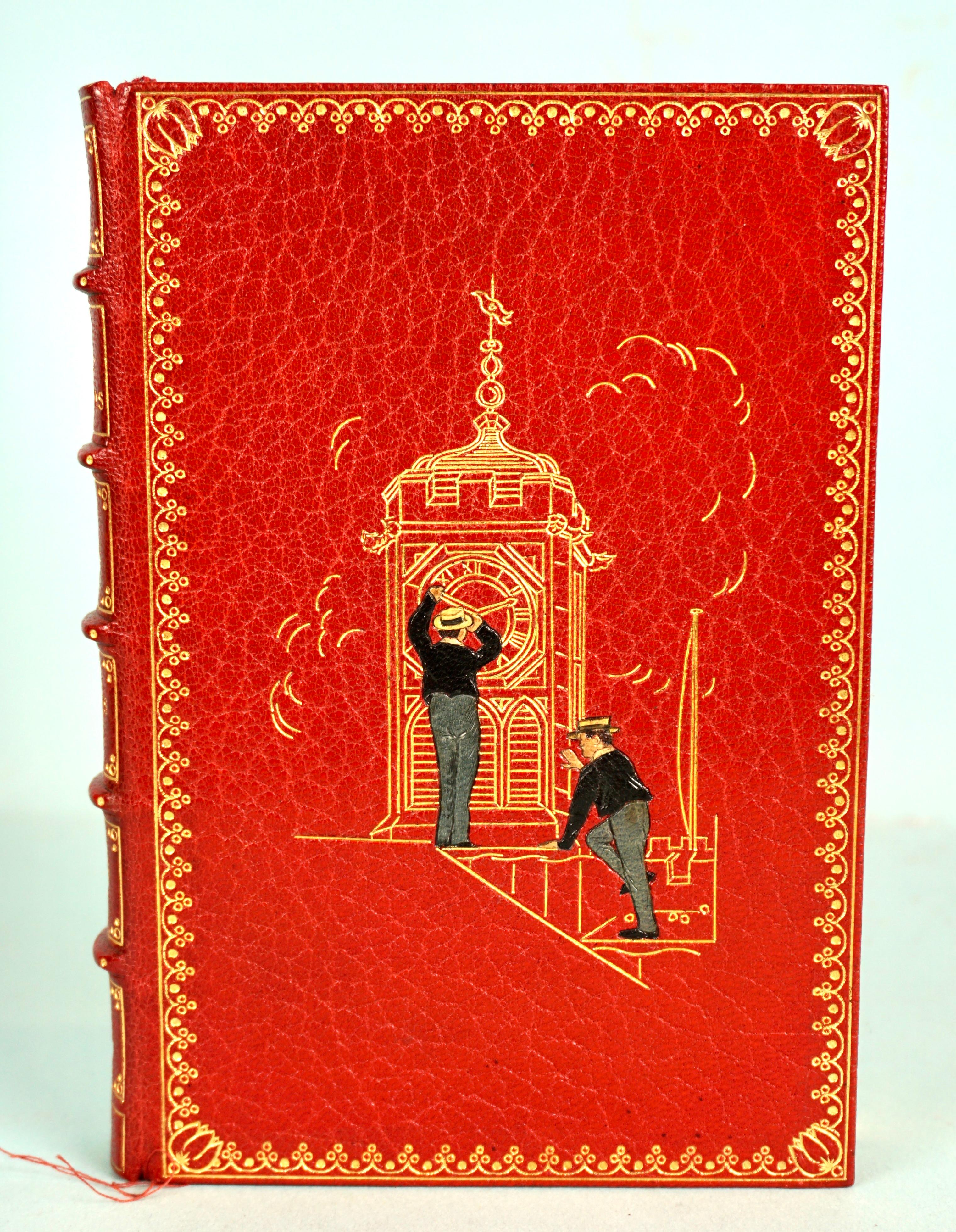 Magnificent Tooled Red Leather Binding by Kelliegram of Tom Brown's School Days 4
