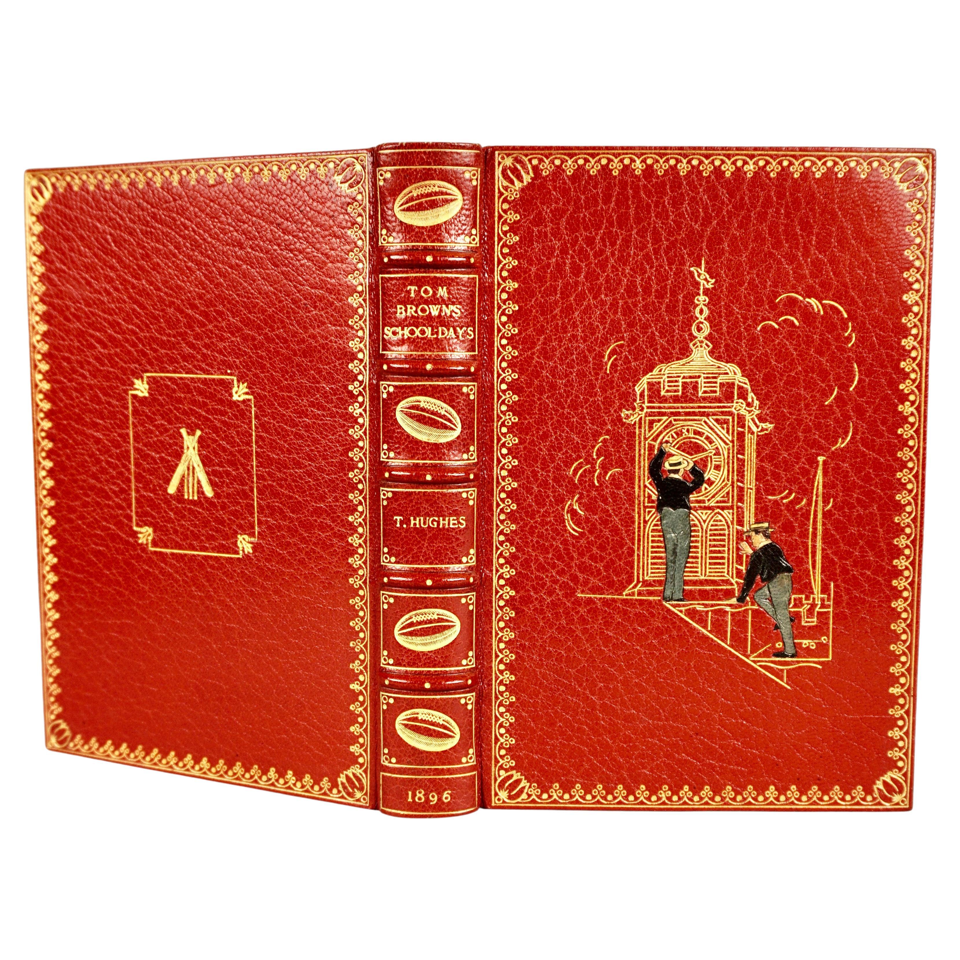 Magnificent Tooled Red Leather Binding by Kelliegram of Tom Brown's School Days