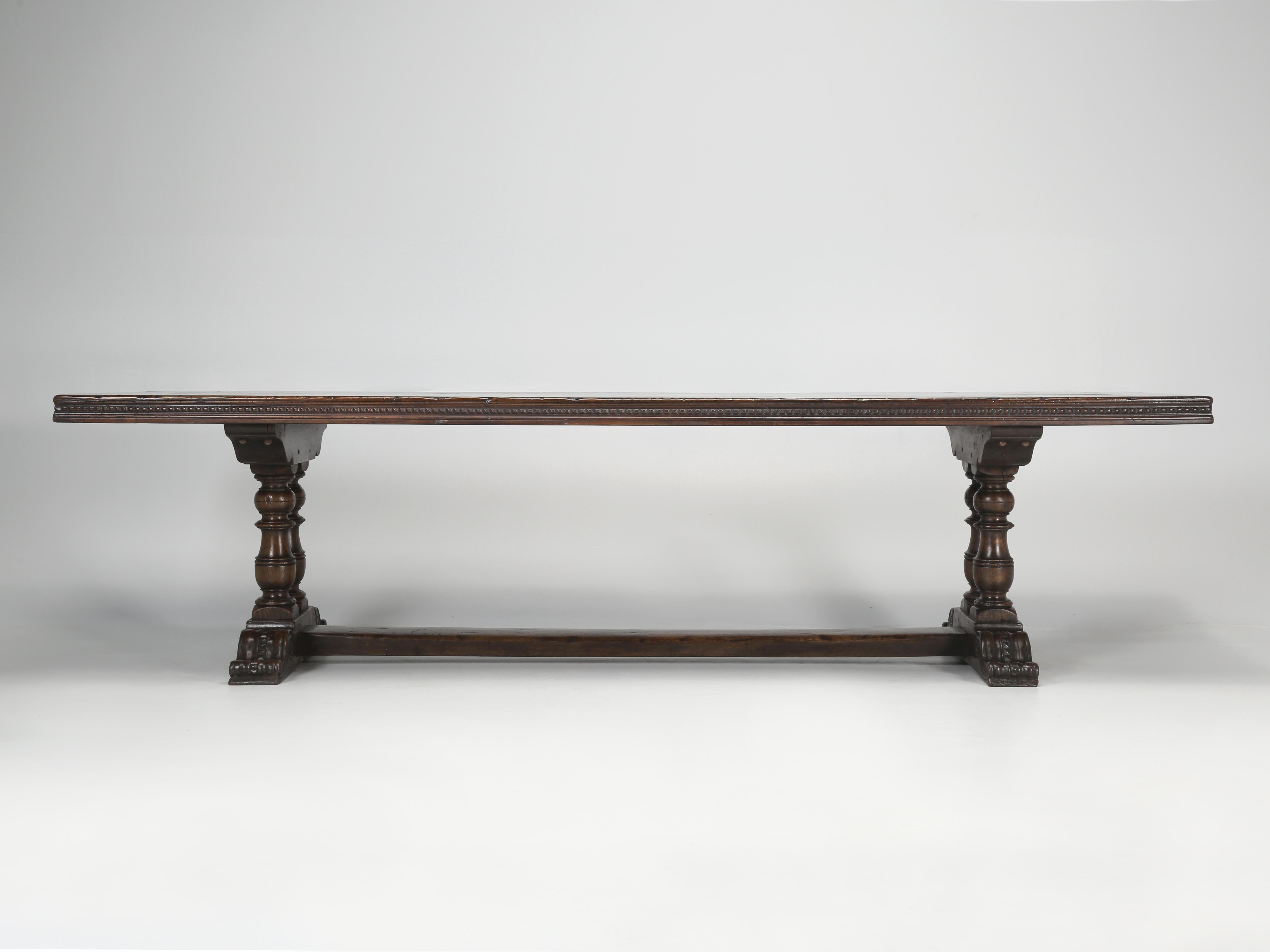 Magnificent Country French Walnut Dining Table or Sofa Table from Bordeaux  5