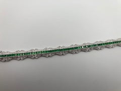 Magnificent Tsavorite and Diamond Bracelet 18 Karat