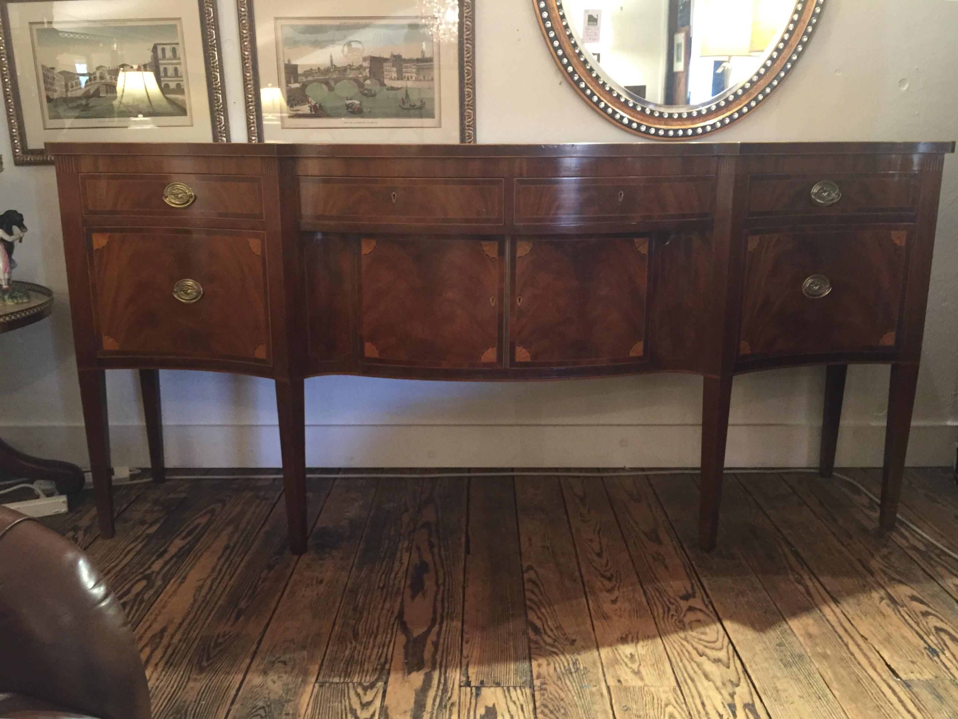 Magnificent Very Large Schmieg and Kotzian Mahogany Sideboard (Federal)