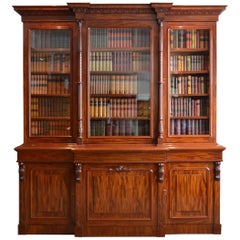 Magnificent Victorian Mahogany Library Bookcase