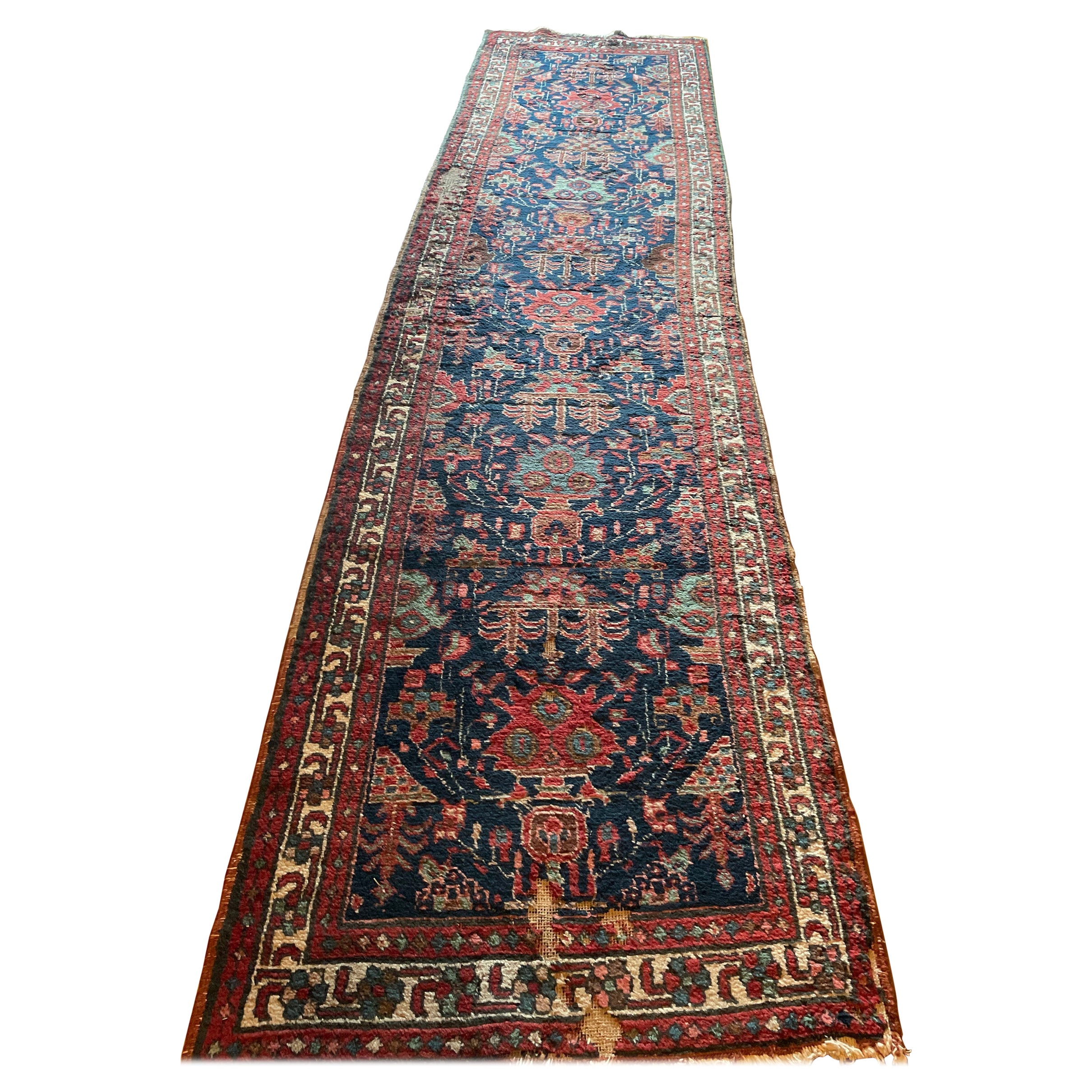 Magnificent Vintage Northwest Runner with Funky Tribal Motifs, Vintage For Sale