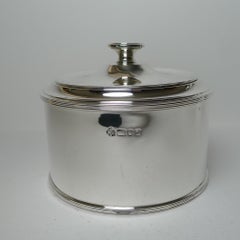 Magnificent Vintage Solid Silver Biscuit Box by Asprey, London