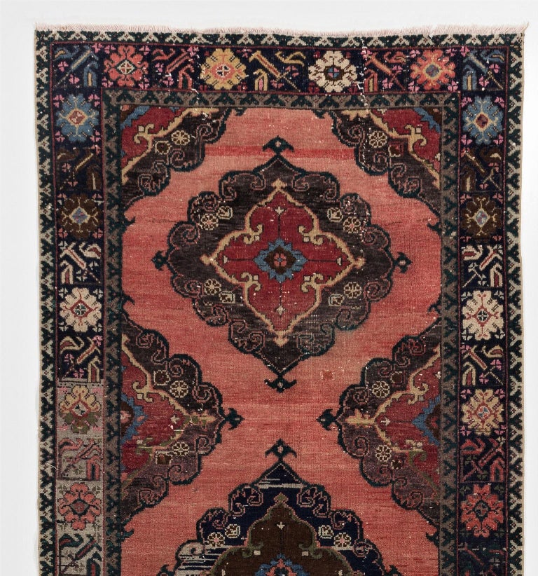 Home decor Wool rug Vintage rug Handmade rug Hallway rug Runner Rug 105 x 384 cm = 3,4 x 12,5 ft Kilim Turkish rug Carpet