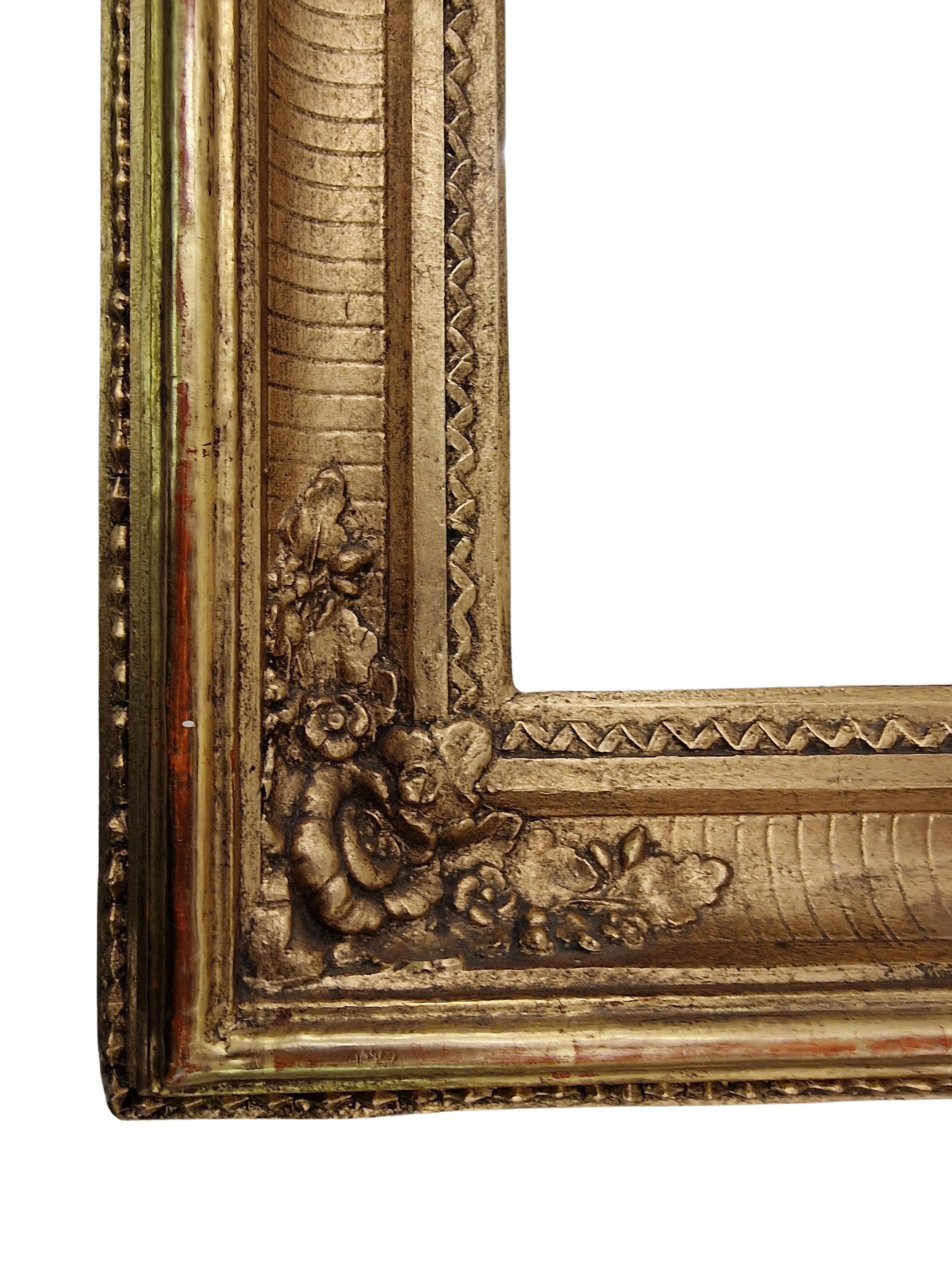 Belle Époque Magnificent Wall Mirror, Frame, gold, original from 1880, Austria For Sale