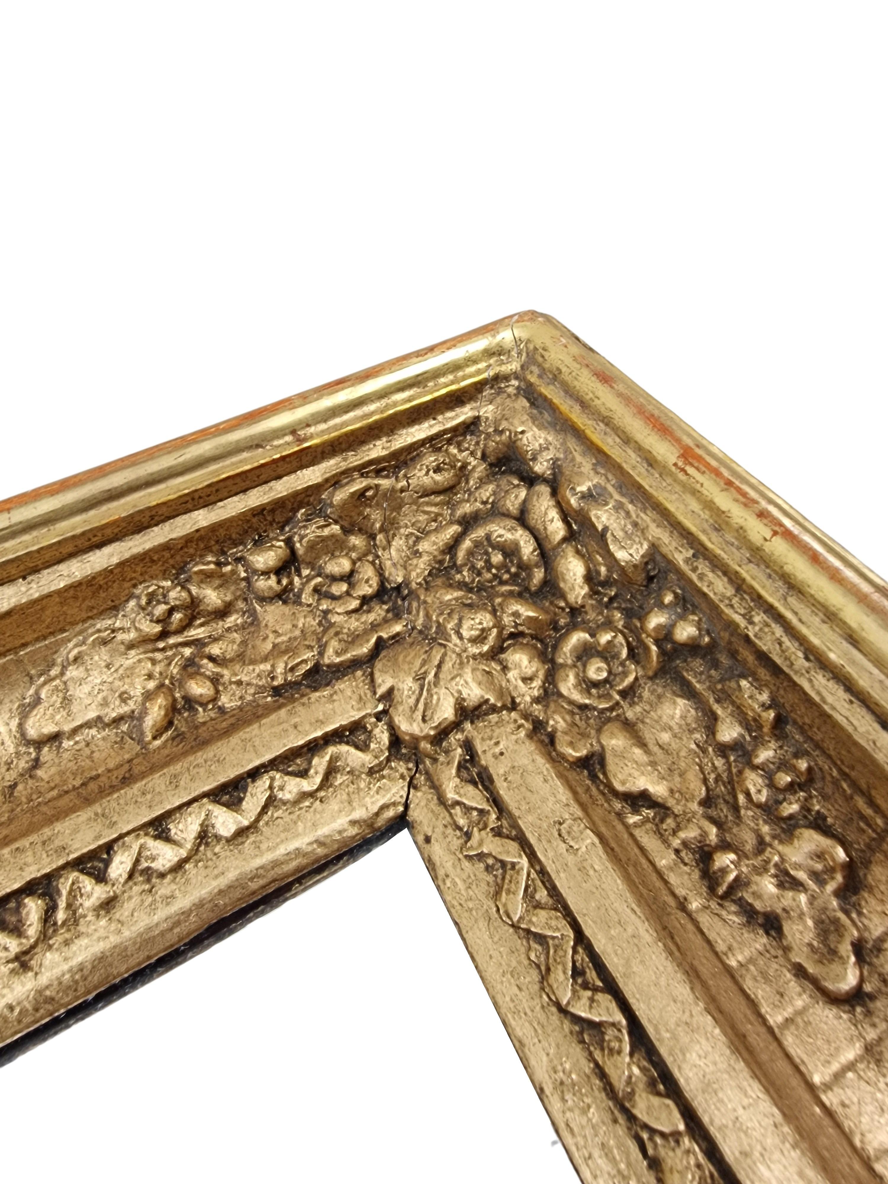 Magnificent Wall Mirror, Frame, gold, original from 1880, Austria In Good Condition For Sale In Wien, AT
