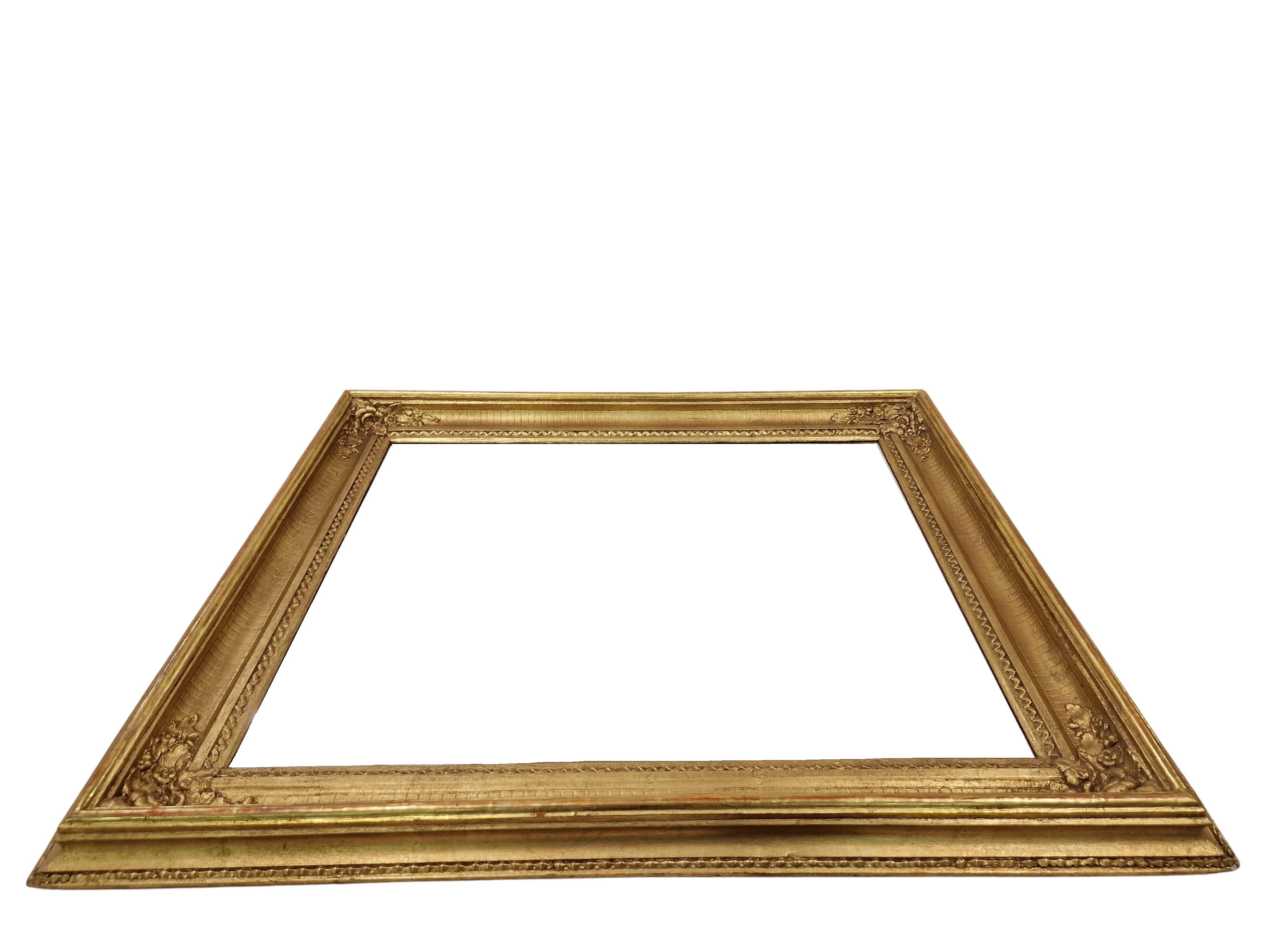 Stucco Magnificent Wall Mirror, Frame, gold, original from 1880, Austria For Sale