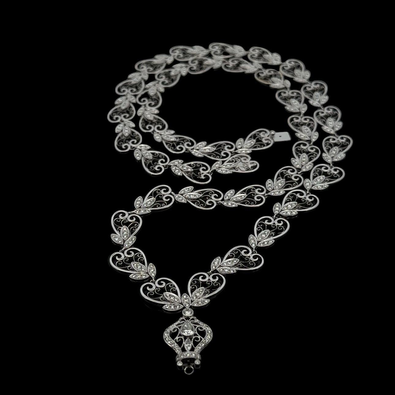 Magnífico Collar Colgante Broche de Oro Blanco GIA 26,16ctw Rubí de Birmania y Diamantes en venta 6