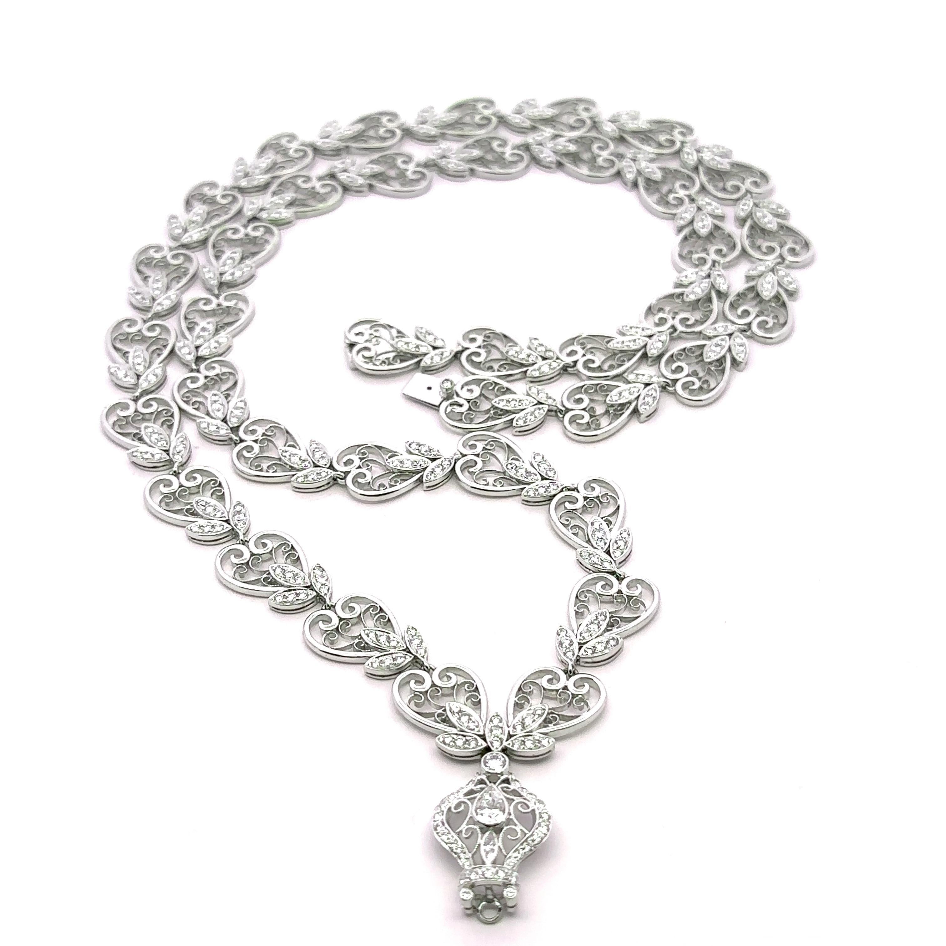 Magnífico Collar Colgante Broche de Oro Blanco GIA 26,16ctw Rubí de Birmania y Diamantes en venta 10