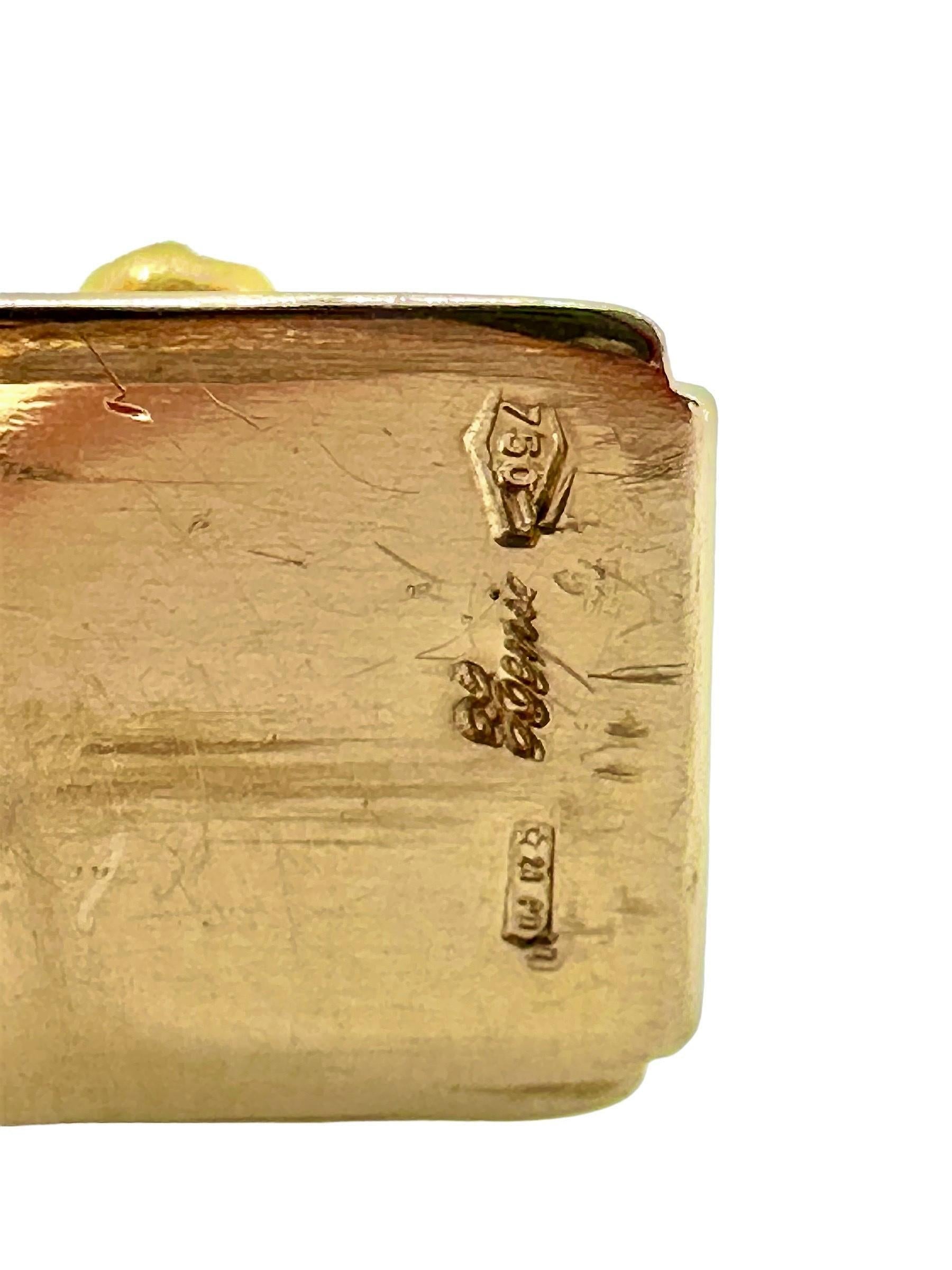 Prächtiges, breites italienisches Cocktailarmband aus 18 Karat Gelbgold und Diamanten aus der Mitte des Jahrhunderts Damen